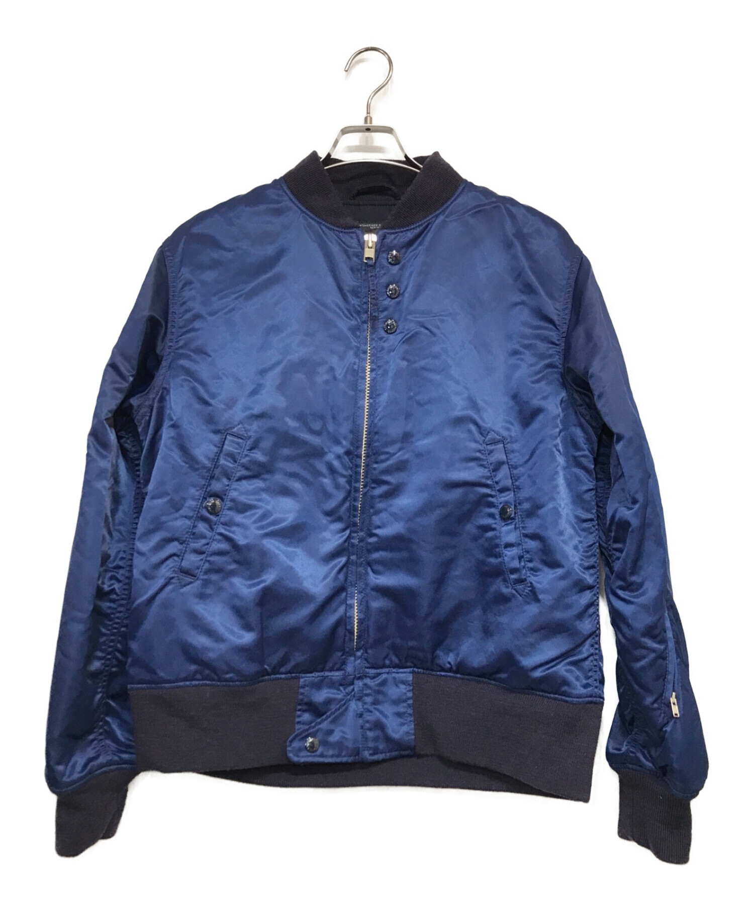 Engineered Garments×BEAMS PLUS (エンジニアードガーメンツ×ビームスプラス) MA-1ジャケット ネイビー サイズ:L