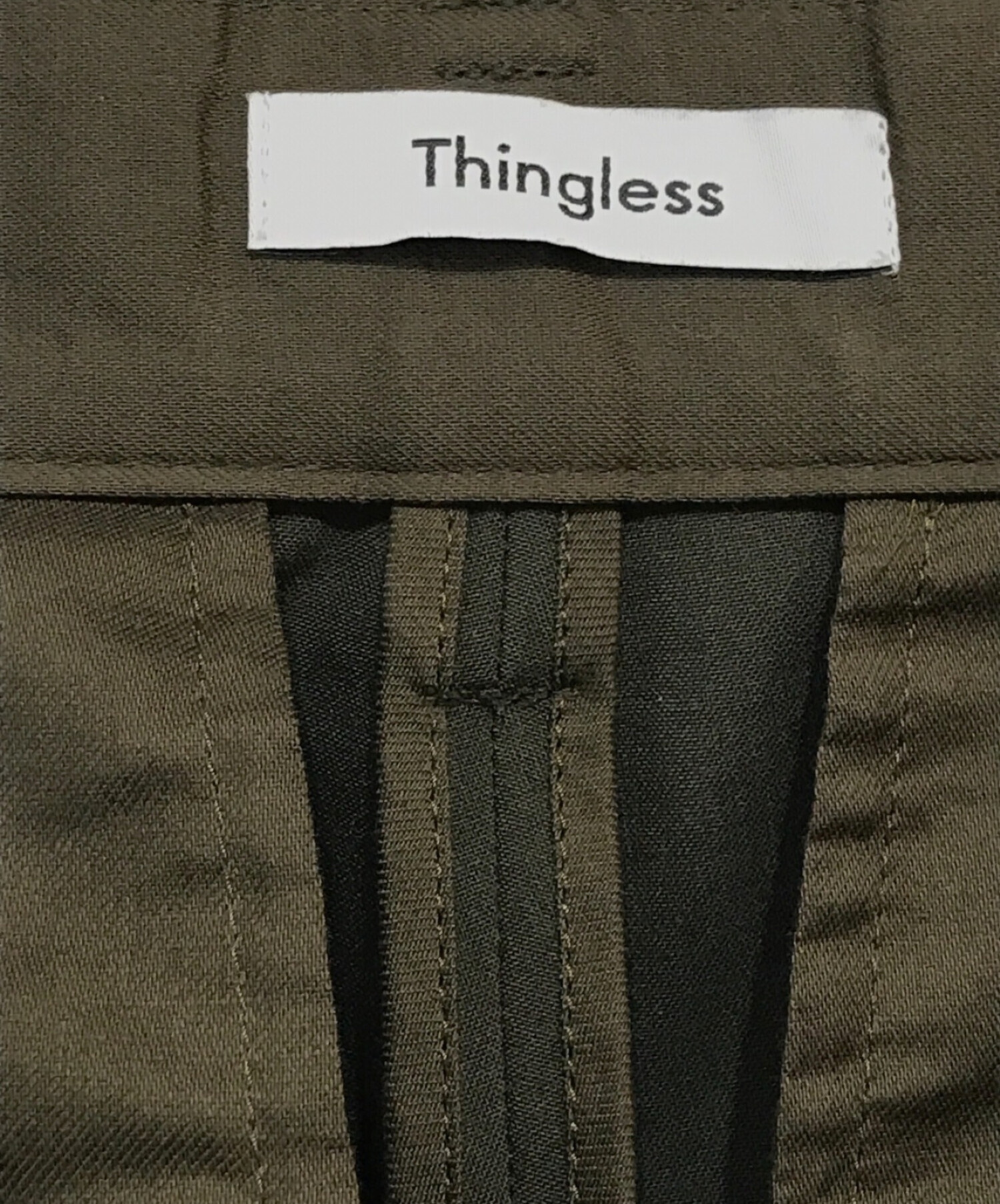 中古・古着通販】Thingless (シングレス) T/W GABA 2PLEATS PANTS