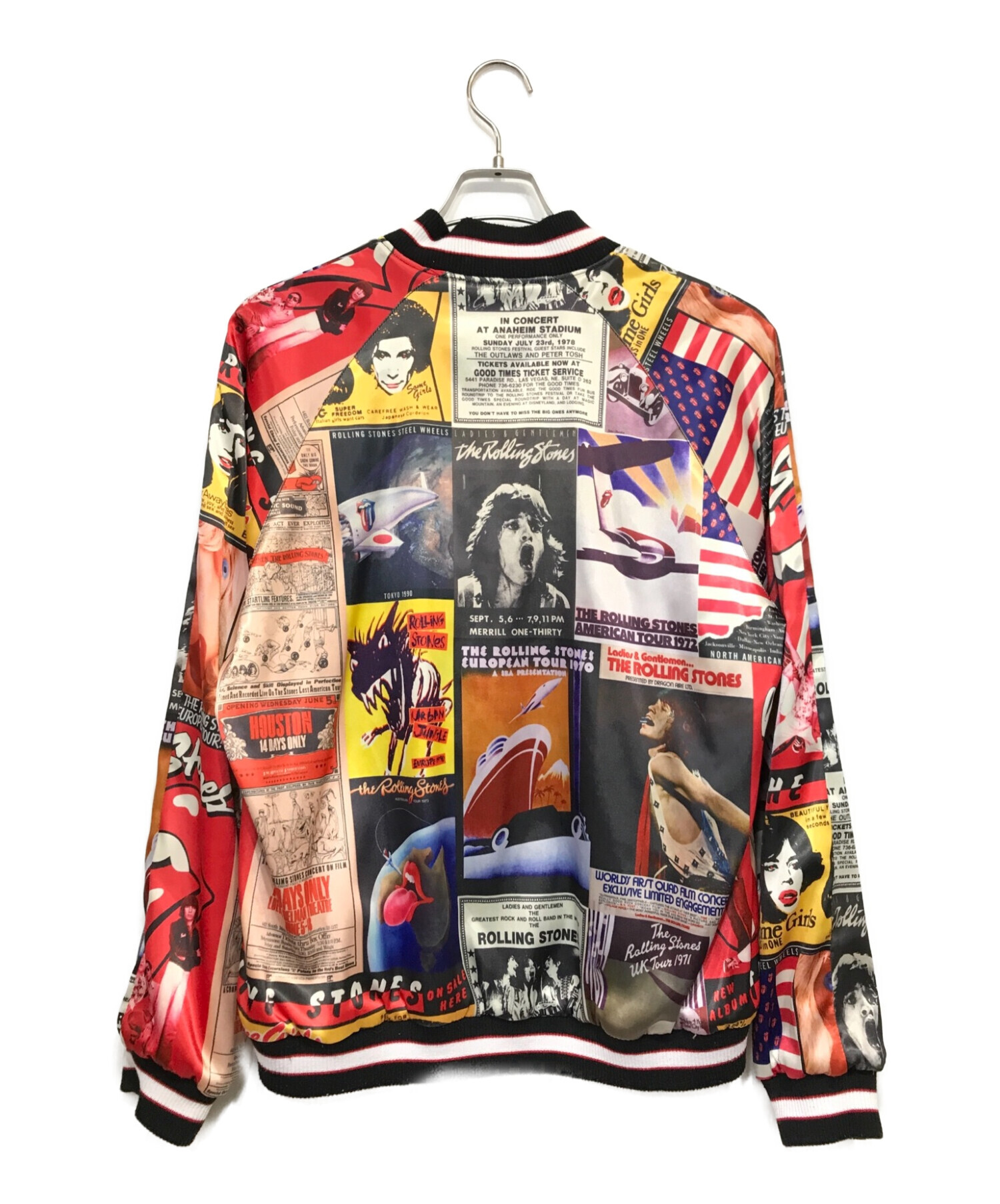 JACKROSE×THE ROLLING STONES (ジャックローズ×ローリングストーンズ) 桜吹雪 リバーシブルスカジャン ブラック サイズ:4