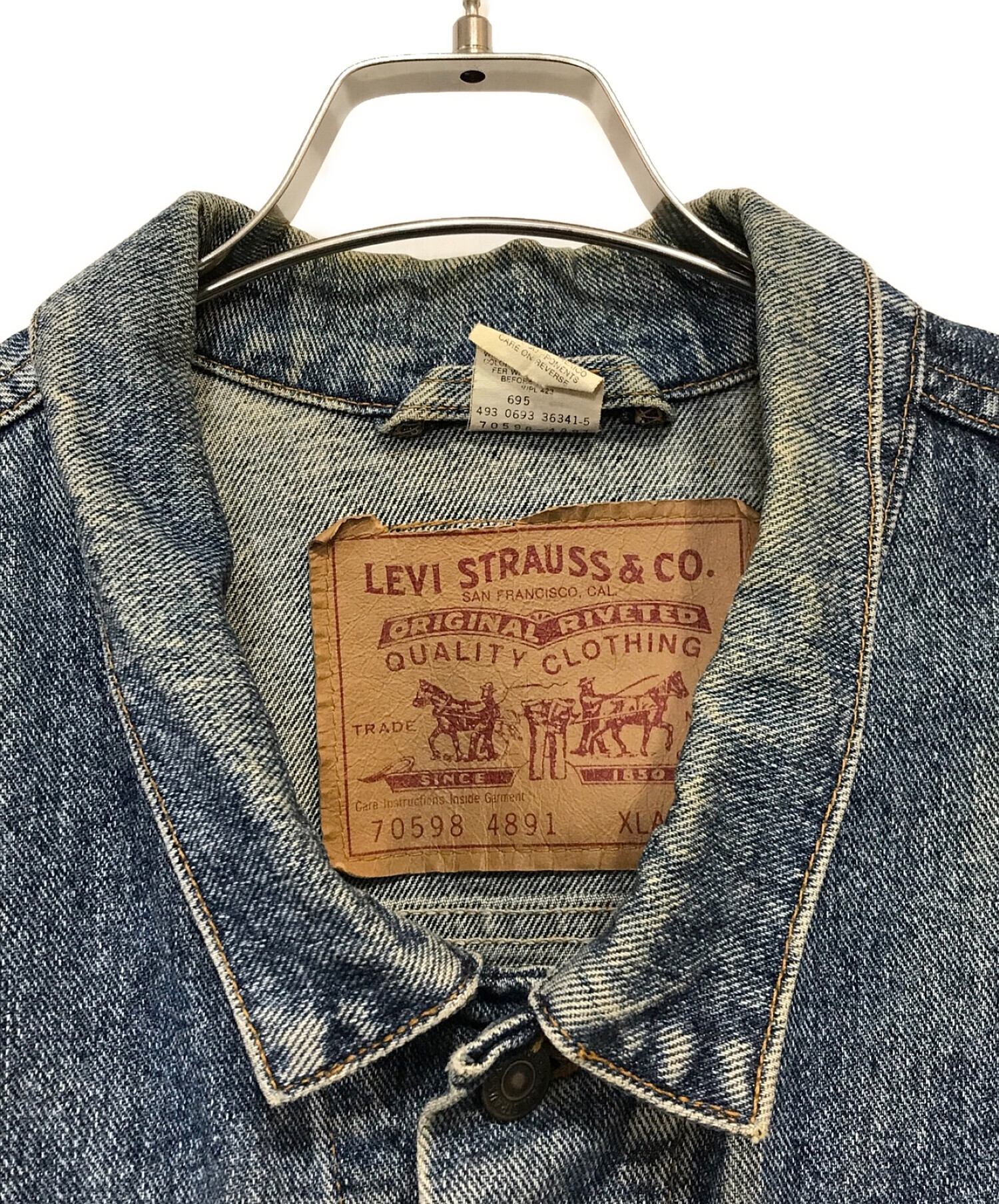 LEVI'S (リーバイス) ビッグシルエットデニムジャケット インディゴ サイズ:XL