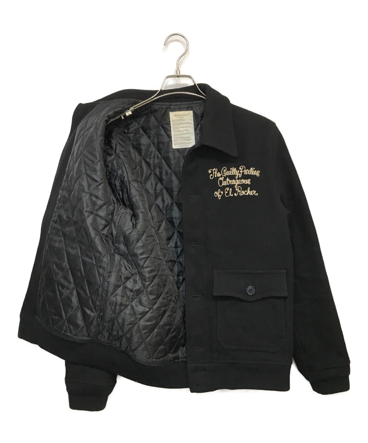 WACKO MARIA (ワコマリア) ウールミックスジャケット ブラック サイズ:Ｍ