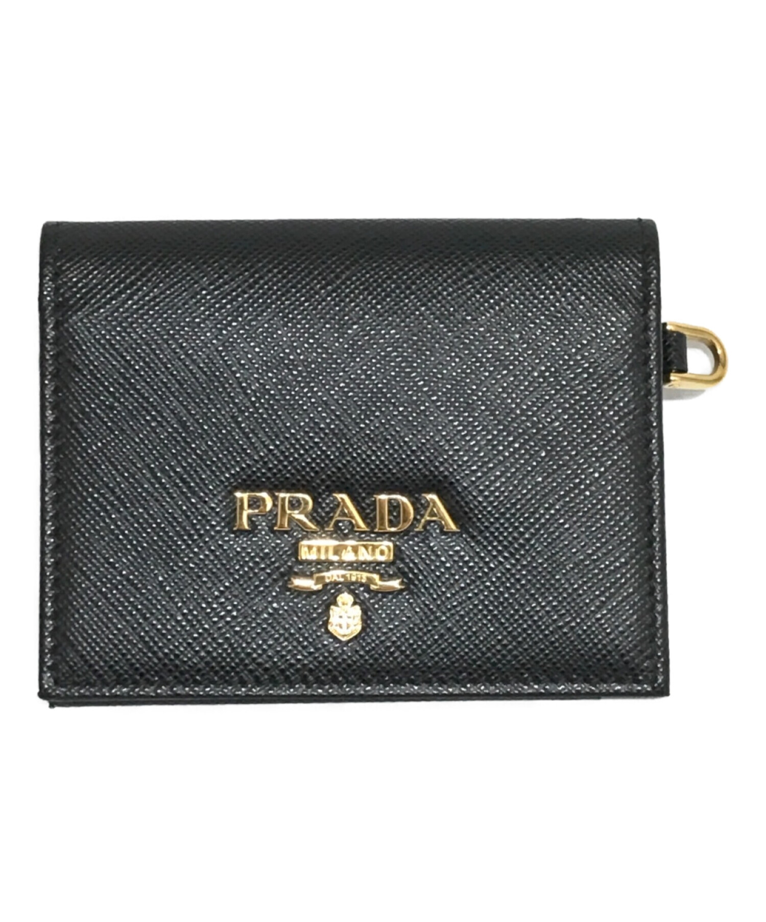 PRADA (プラダ) サフィアーノパスケース ブラック