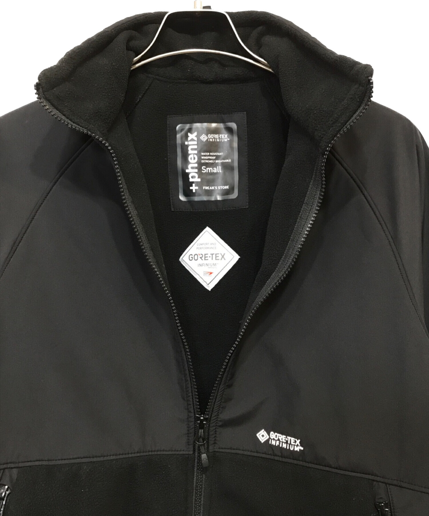 FREAK'S STORE (フリークスストア) ＋Phenix SP GORE-TEX INFINIUM WINDSTOPPER フリースジャケット  ブラック サイズ:SMALL