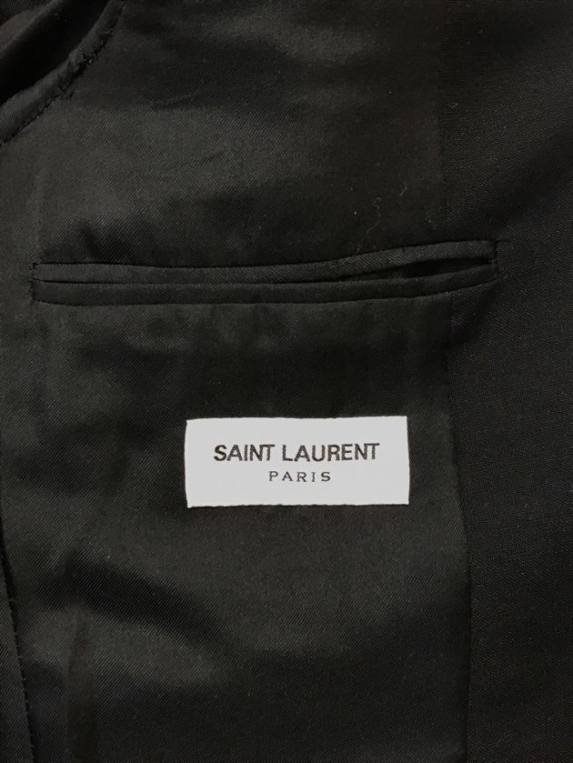 Saint Laurent Paris (サンローランパリ) ピークド1Bテーラードジャケット ブラック サイズ:44