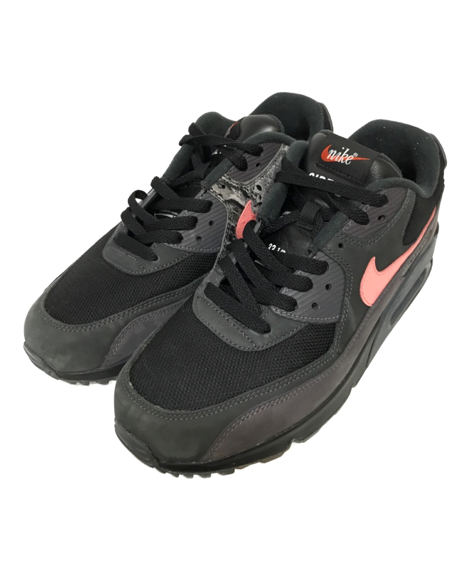 NIKE (ナイキ) AIR MAX 90 SIDE-B ローカットスニーカー ブラック サイズ:SIZE 27cm