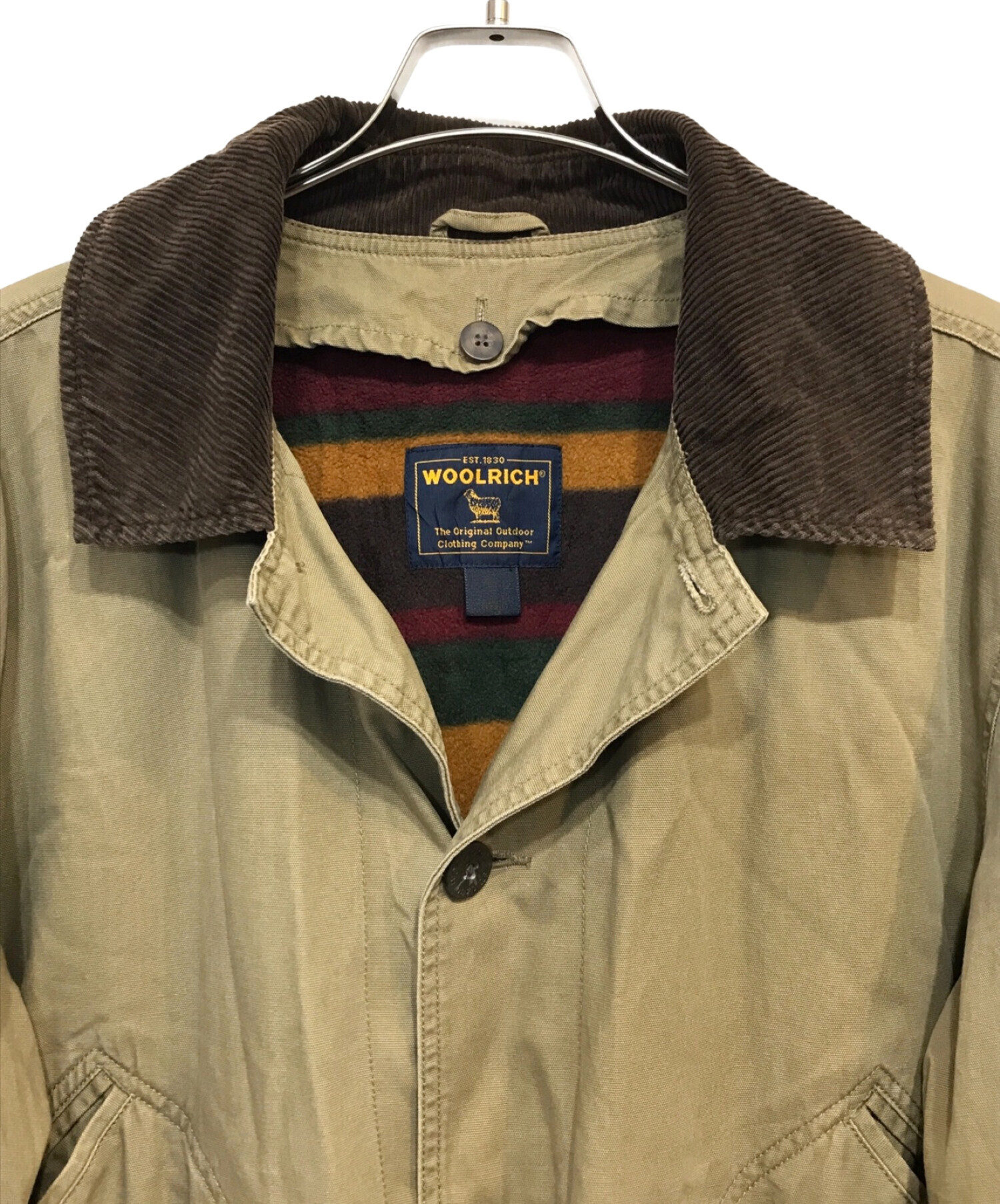 WOOLRICH (ウールリッチ) [古着] ライナー付ハンティングジャケット ベージュ サイズ:L