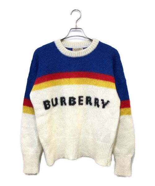 【中古・古着通販】BURBERRY (バーバリー) ロゴモヘヤニット