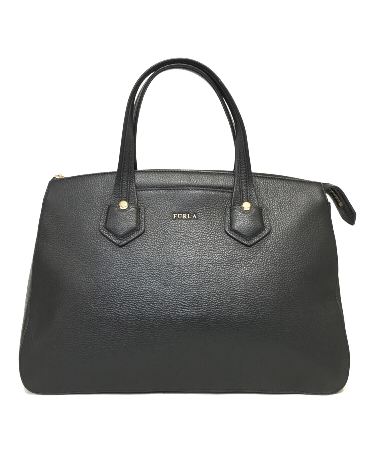 FURLA 2WAY ショルダーバッグ GIADA M SATCHEL ブラック - その他