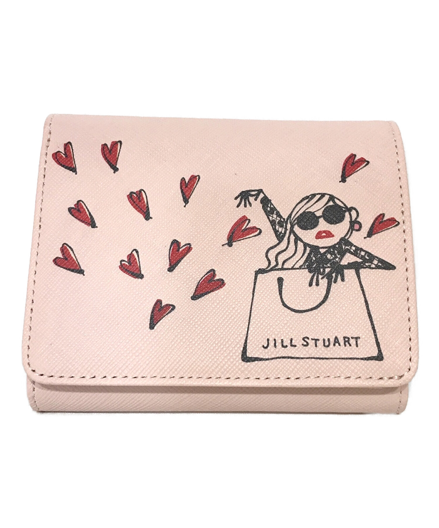 JILLSTUART ジルスチュアート 二つ折り 長 財布 ピンク □□ ☆ dlb8