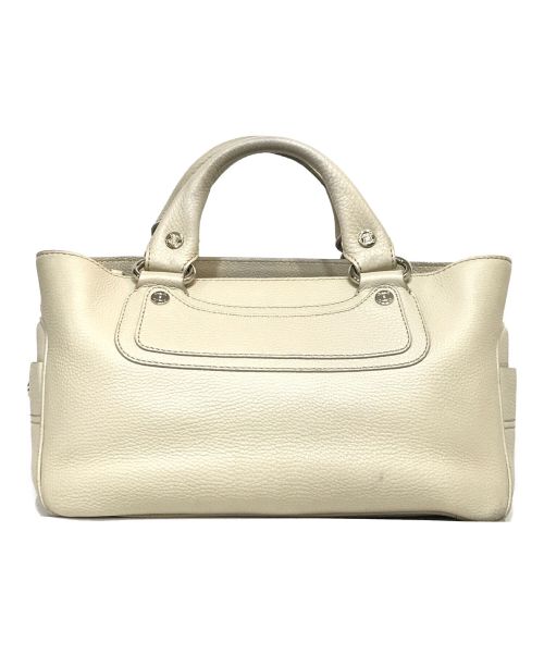 中古・古着通販】CELINE (セリーヌ) レザーブギーバッグ アイボリー