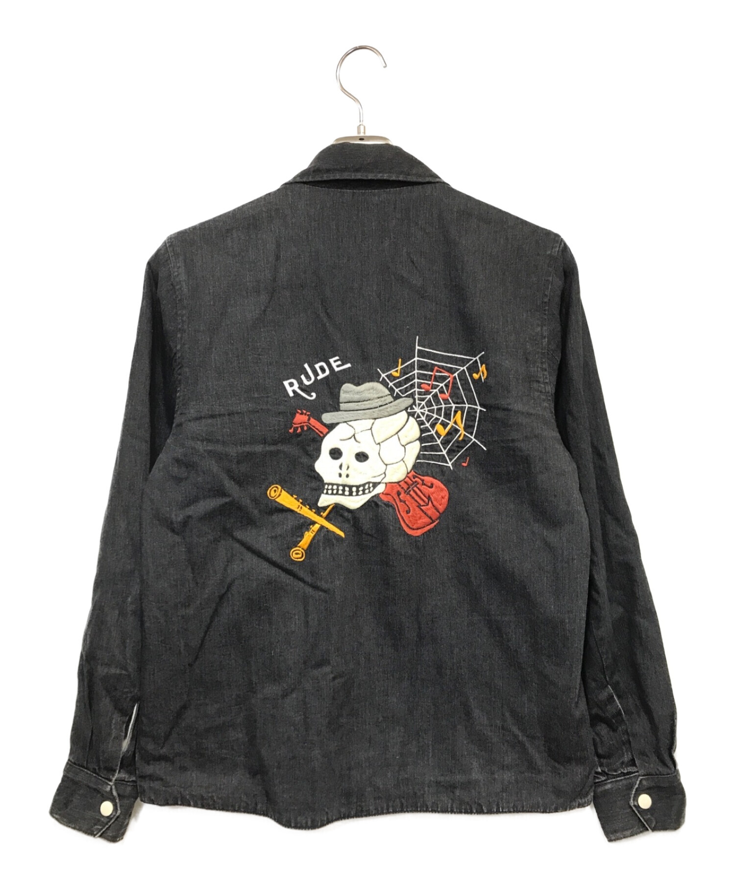 RUDE GALLERY (ルードギャラリー) スカル刺繍ジャケット ブラック サイズ:3
