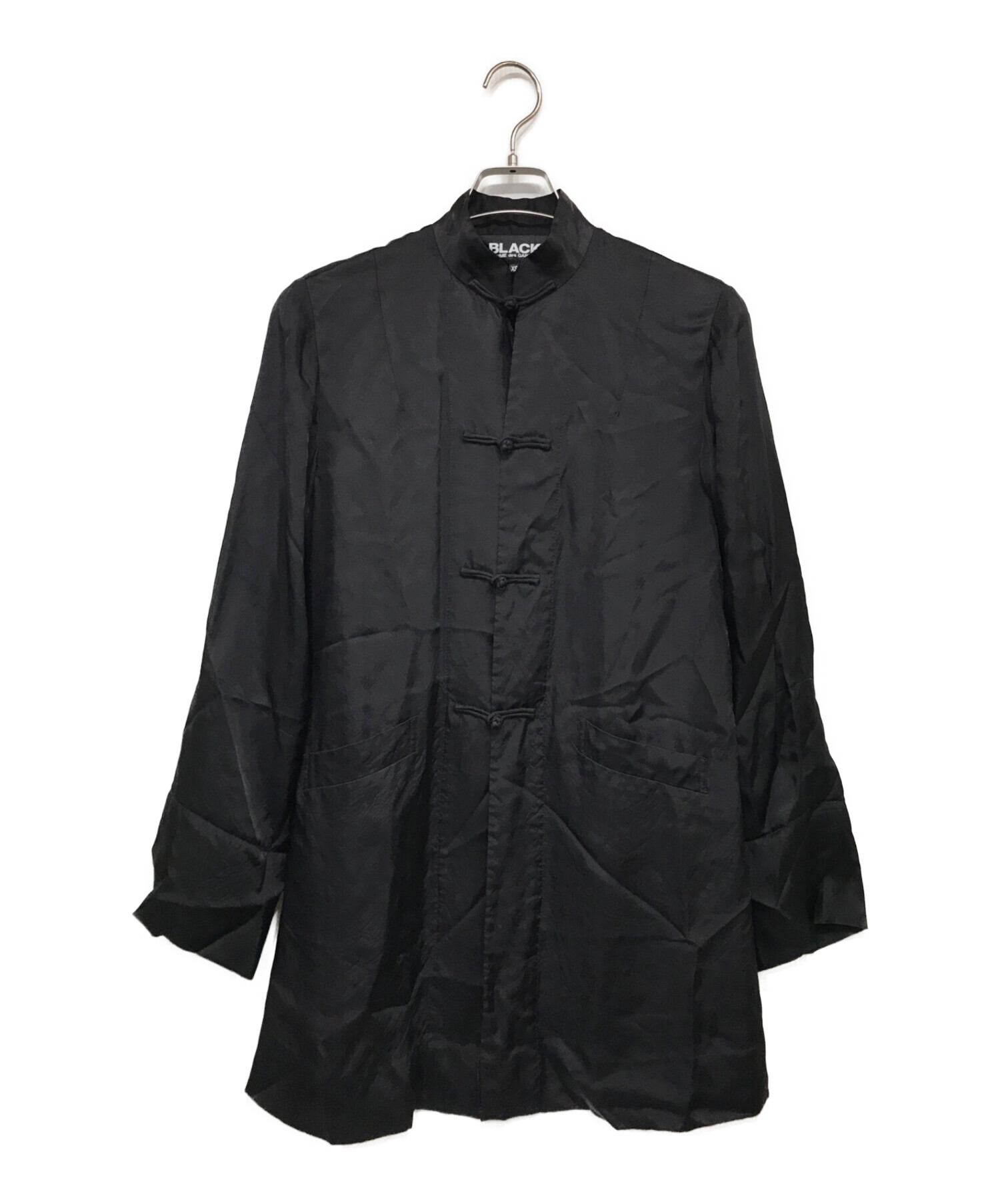 BLACK COMME des GARCONS (ブラックコムデギャルソン) チャイナシャツ ブラック サイズ:SIZE XS