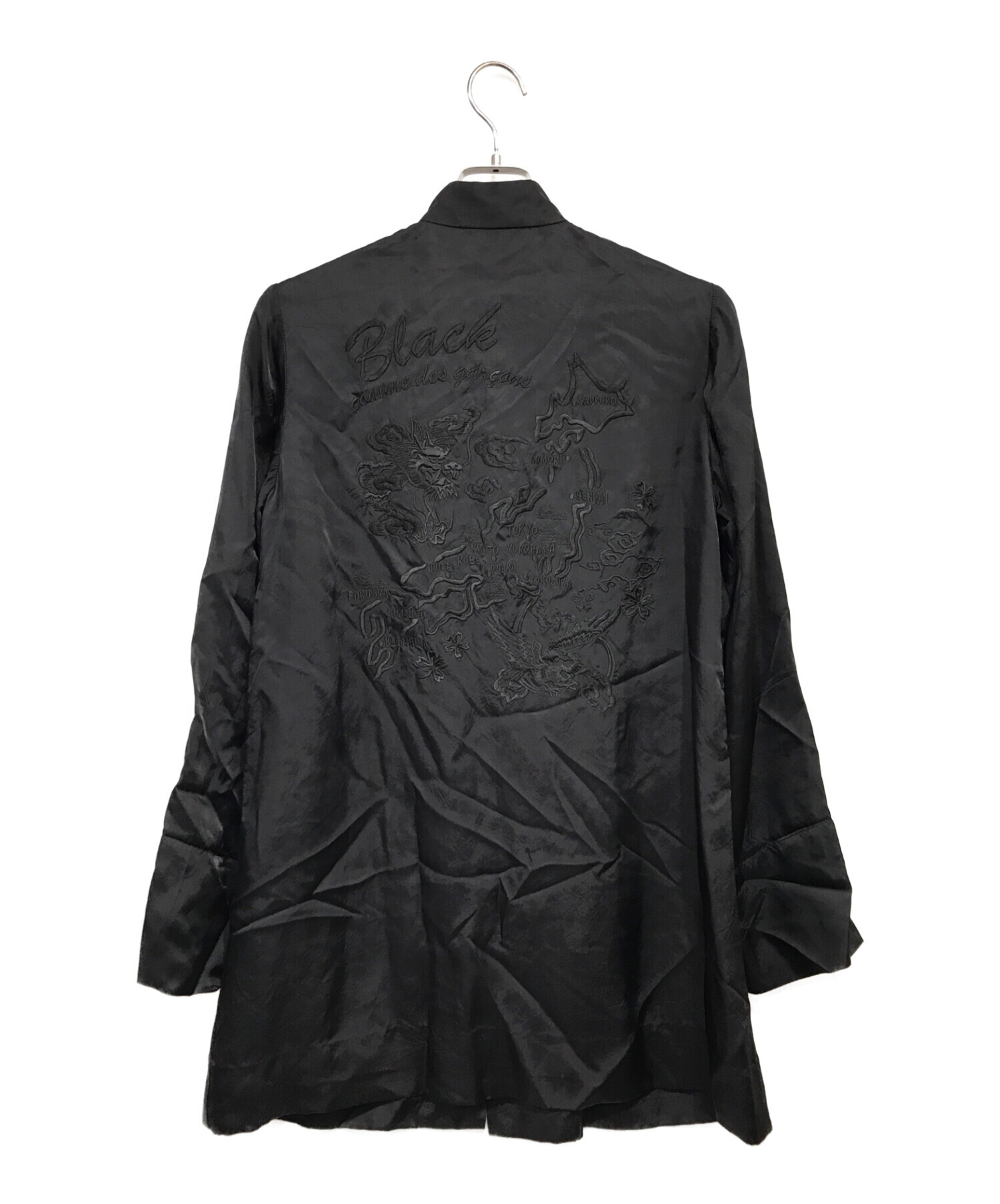 BLACK COMME des GARCONS (ブラックコムデギャルソン) チャイナシャツ ブラック サイズ:SIZE XS