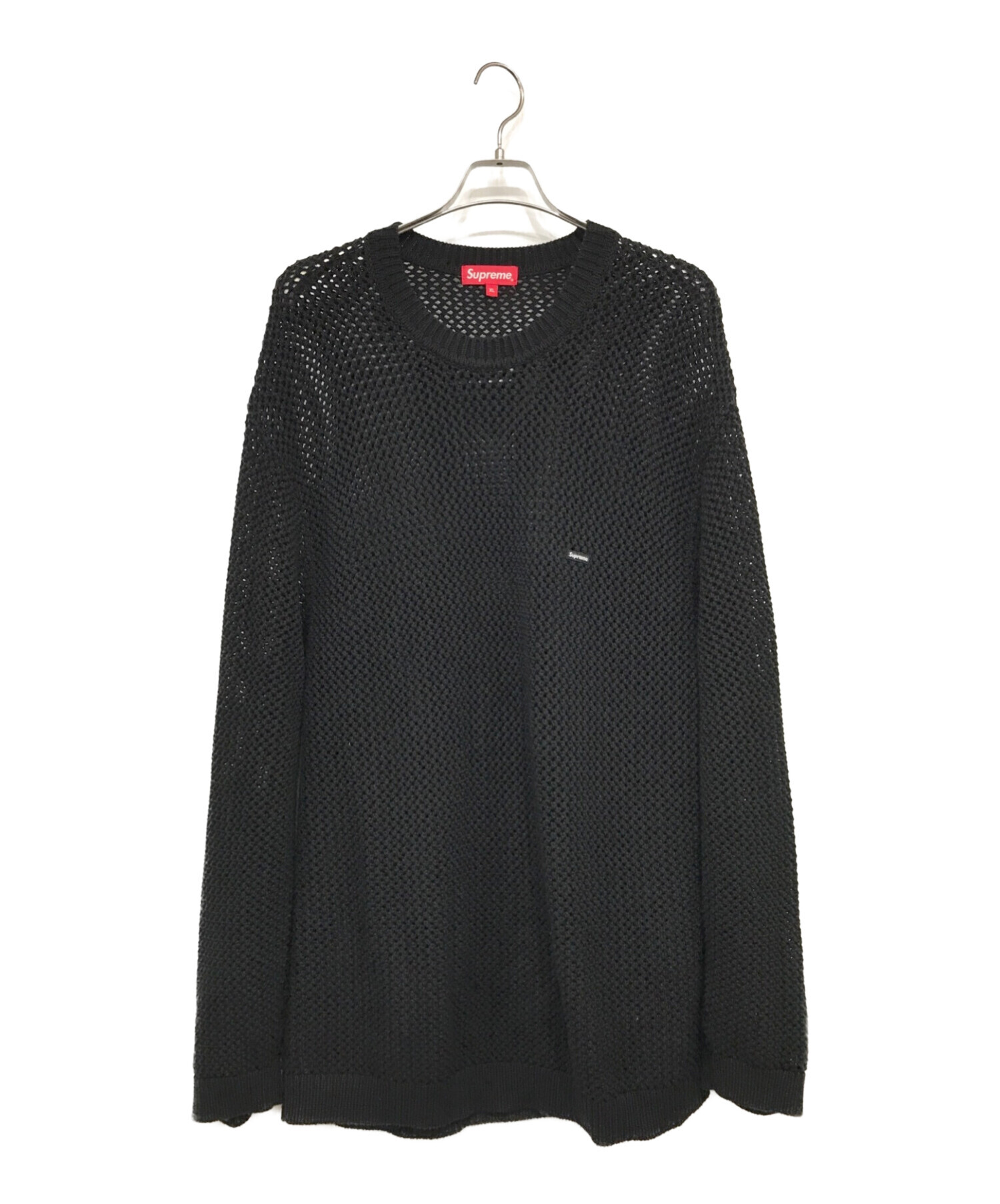 SUPREME (シュプリーム) Open Knit Small Box Sweater ブラック サイズ:SIZE XL