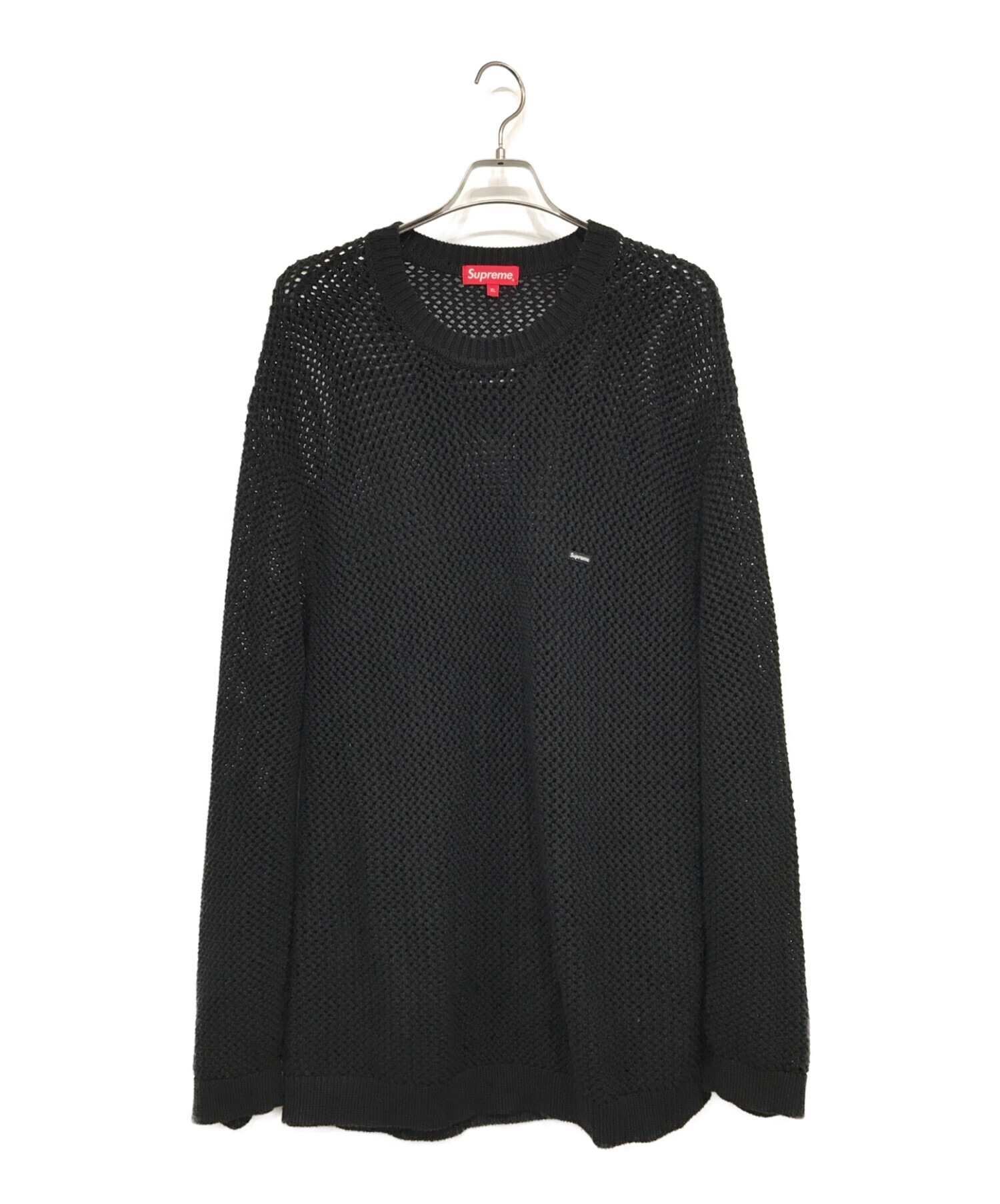 SUPREME (シュプリーム) Open Knit Small Box Sweater ブラック サイズ:SIZE XL