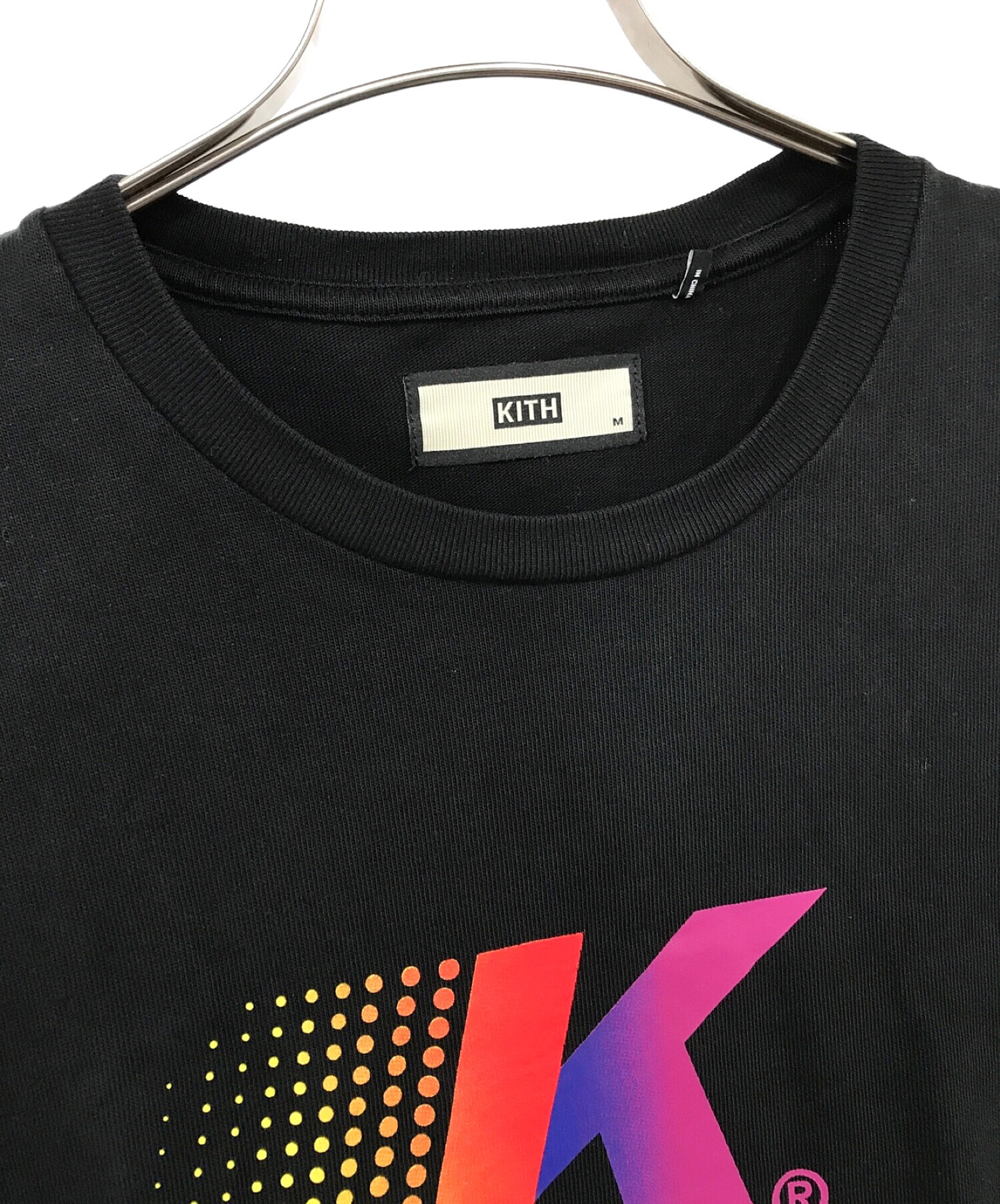 中古・古着通販】KITH (キス) ロゴプリントTシャツ ブラック サイズ:Ｍ