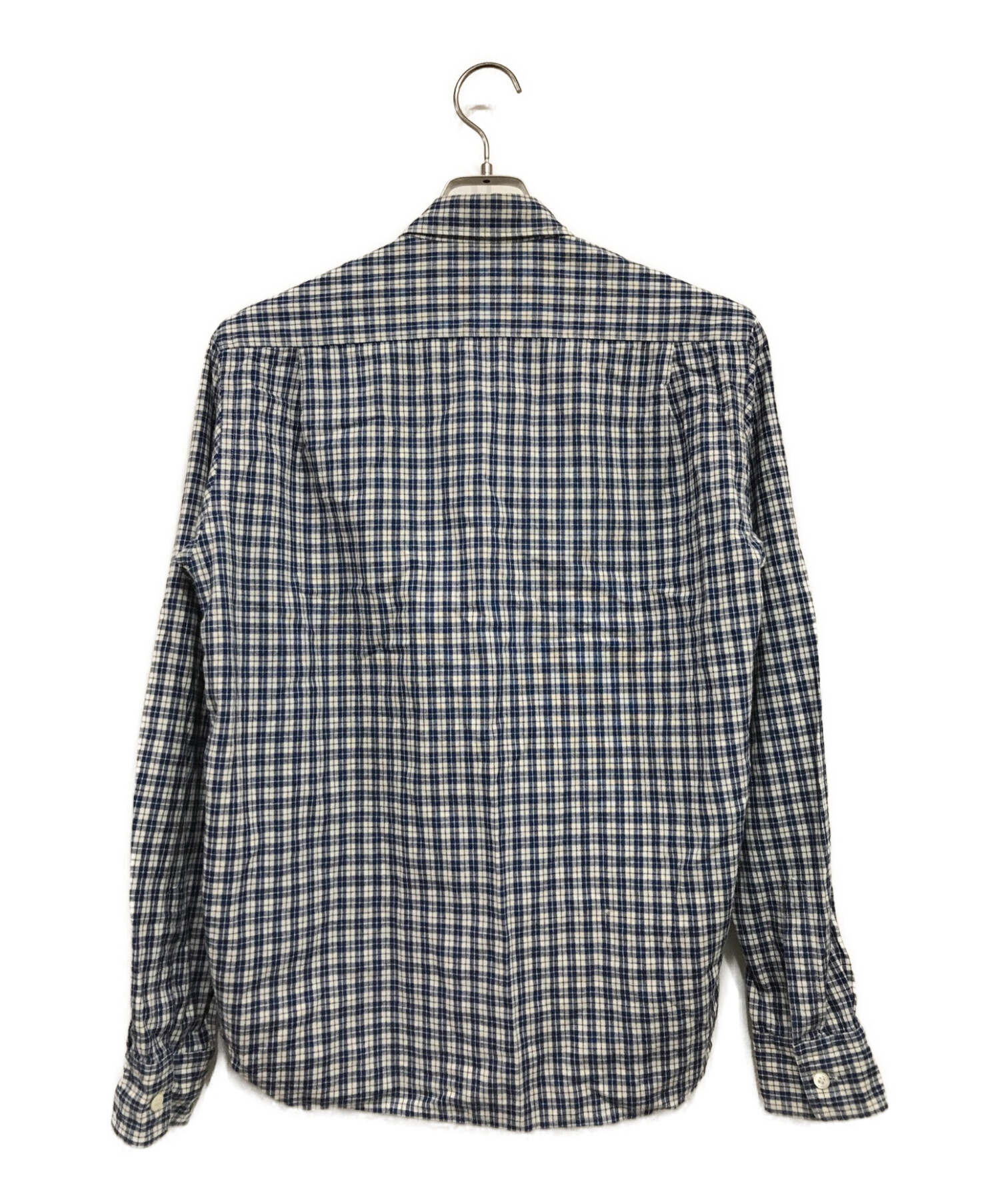 COMME des GARCONS HOMME (コムデギャルソン オム) パッチワークドッキングシャツ ブルー サイズ:SIZE S