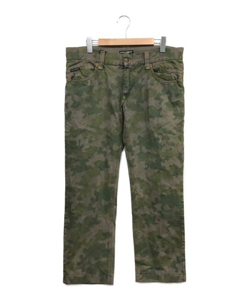 【中古・古着通販】DOLCE & GABBANA (ドルチェ＆ガッバーナ) カモフラデニムパンツ グリーン サイズ:50｜ブランド・古着通販  トレファク公式【TREFAC FASHION】スマホサイト