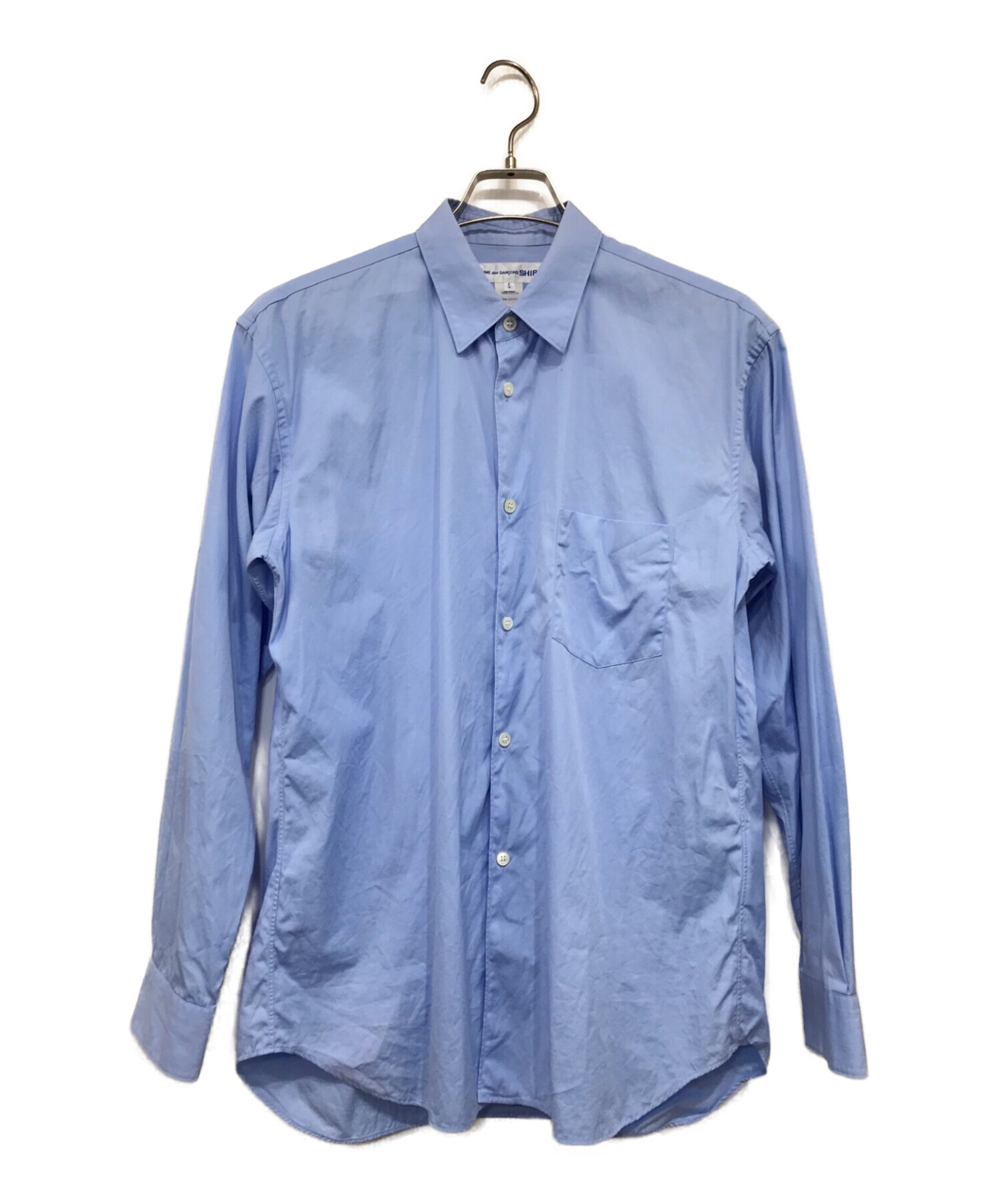 COMME des GARCONS SHIRT (コムデギャルソンシャツ) コットン長袖シャツ ブルー サイズ:SIZE S