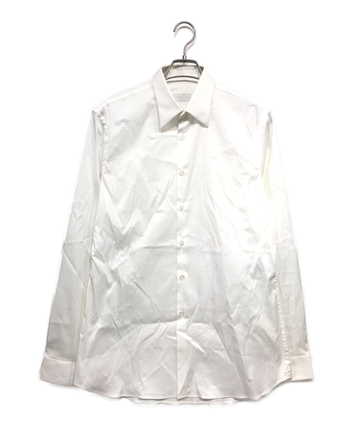 PRADA (プラダ) ストレッチドレスシャツ ホワイト サイズ:39