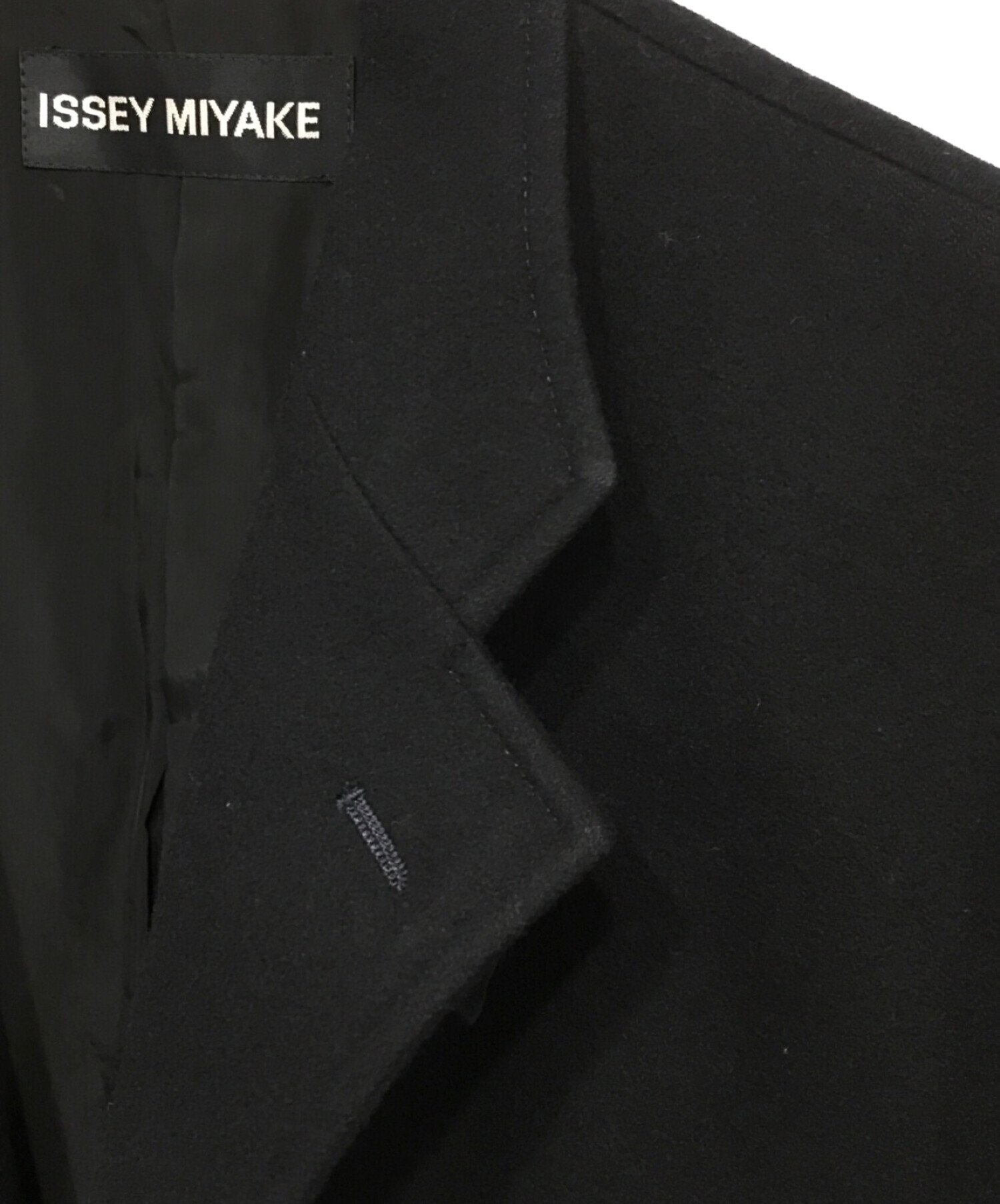 ISSEY MIYAKE (イッセイミヤケ) グラデーションウールジャケット ブラック×ネイビー サイズ:4