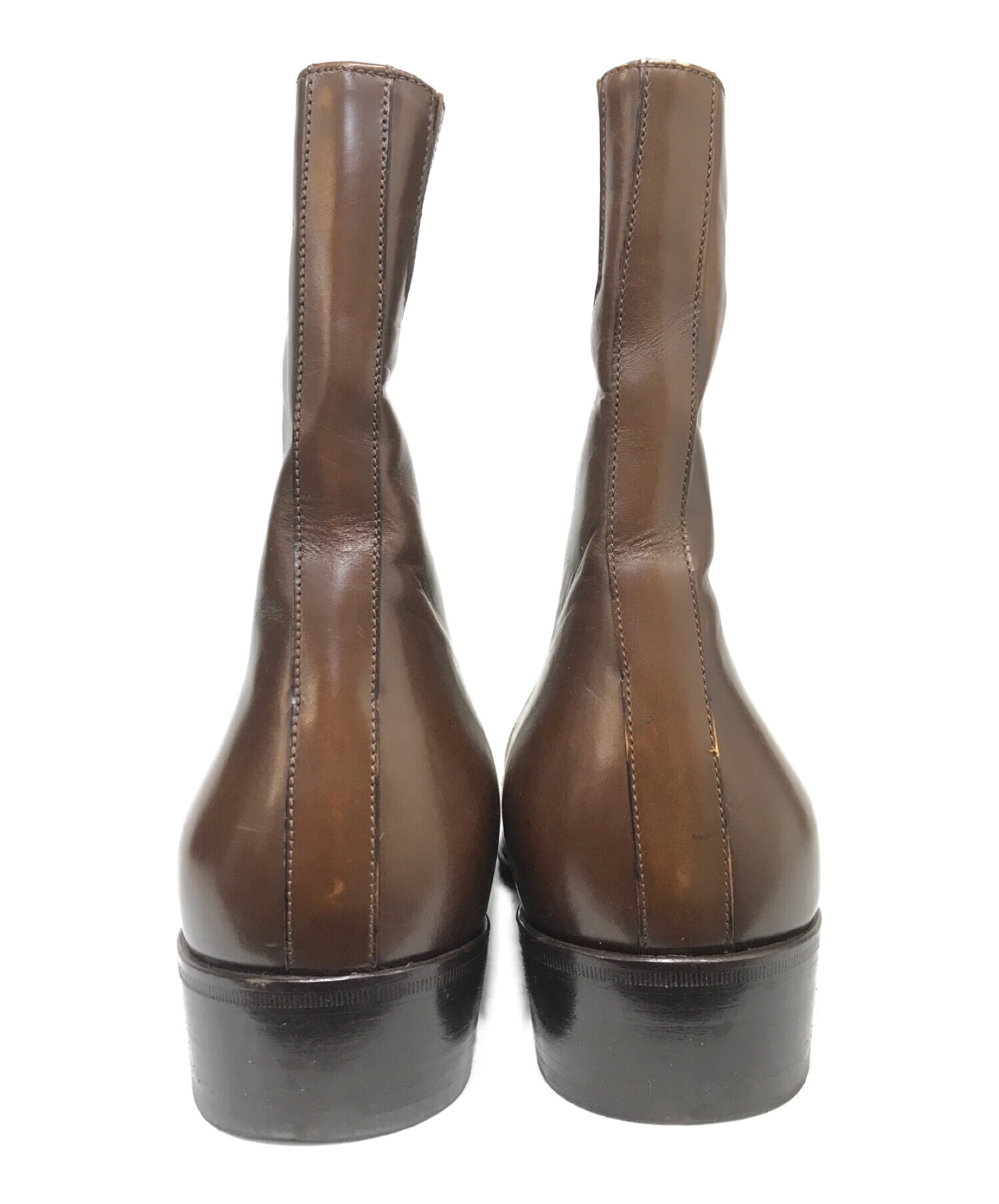 【新品タグ付き】フェラガモ ブーツ ブラウン EE8.5 26.5cm メンズフェラガモ