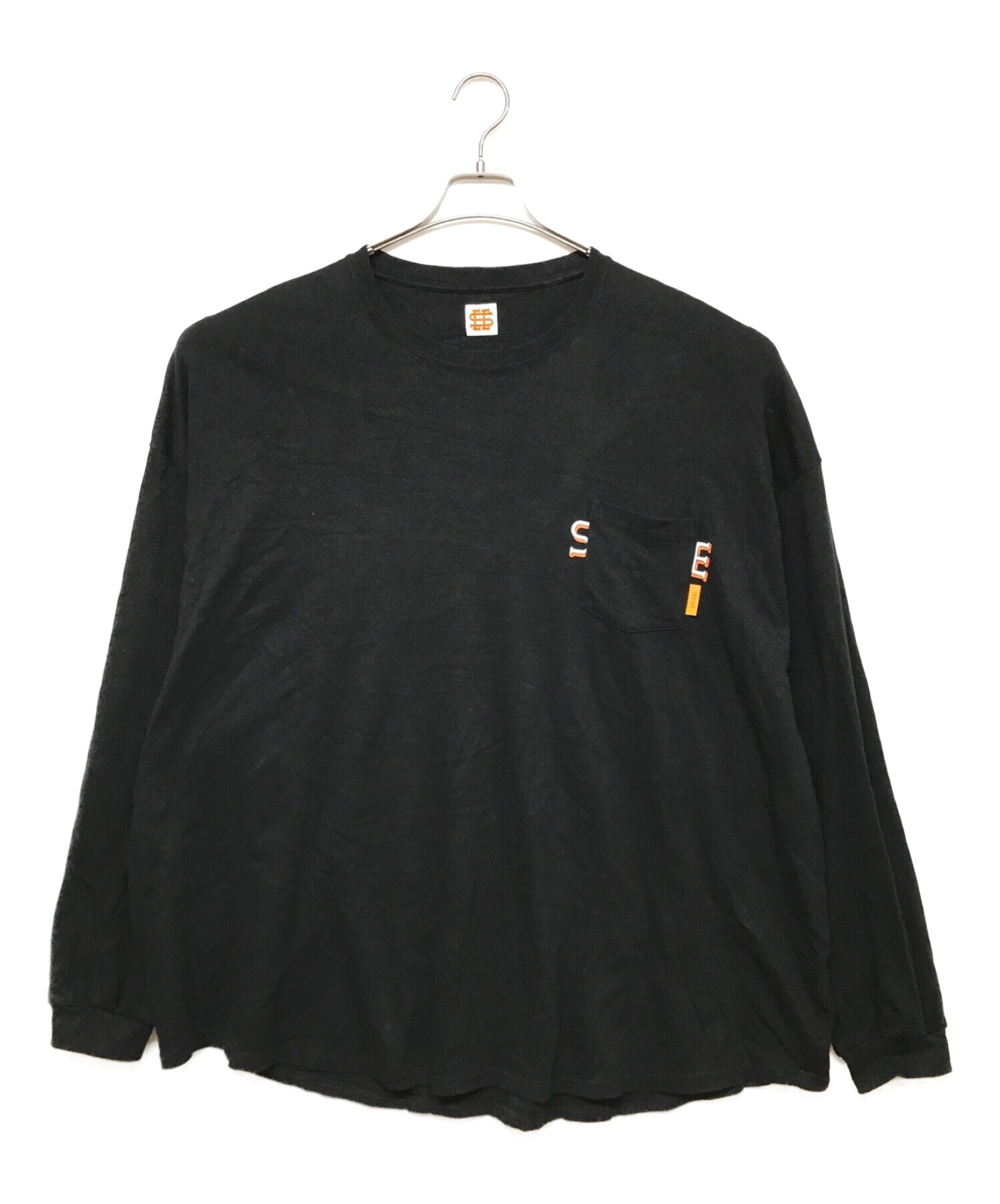 SEESEE (シーシー) URBAN RESEARCH (アーバンリサーチ) SUPER BIG ROUND LONG-SLEEVE PK TEE  ブラック サイズ:XL