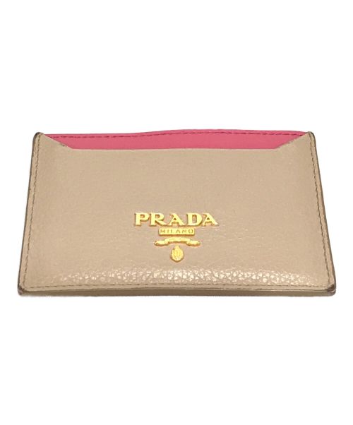 中古・古着通販】PRADA (プラダ) パスケース/カードケース ベージュ