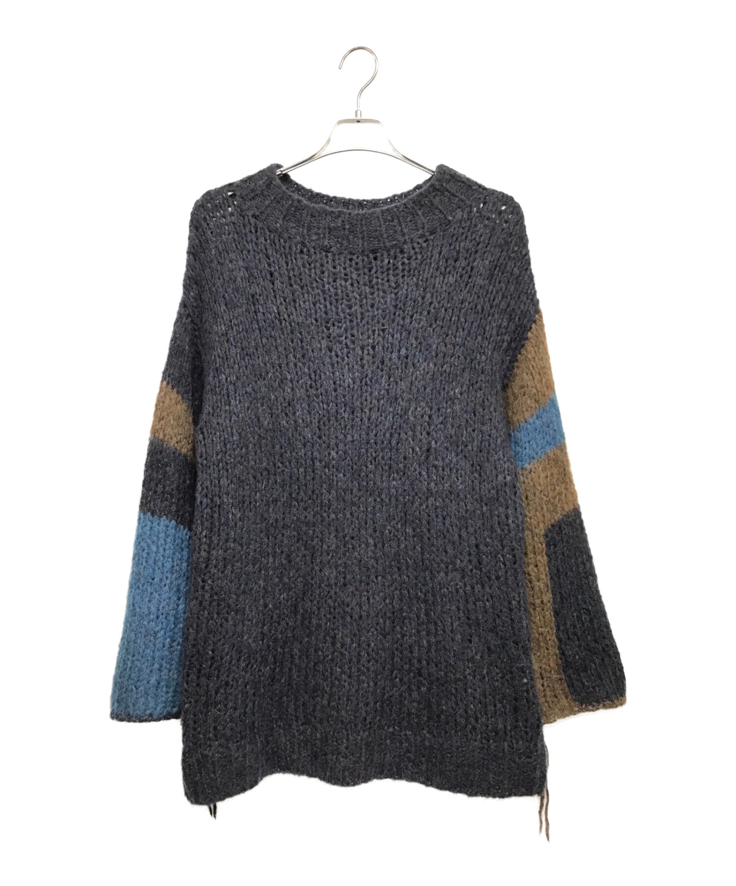 UNUSED (アンユーズド) Hand-Kniting Sweater ネイビー サイズ:1