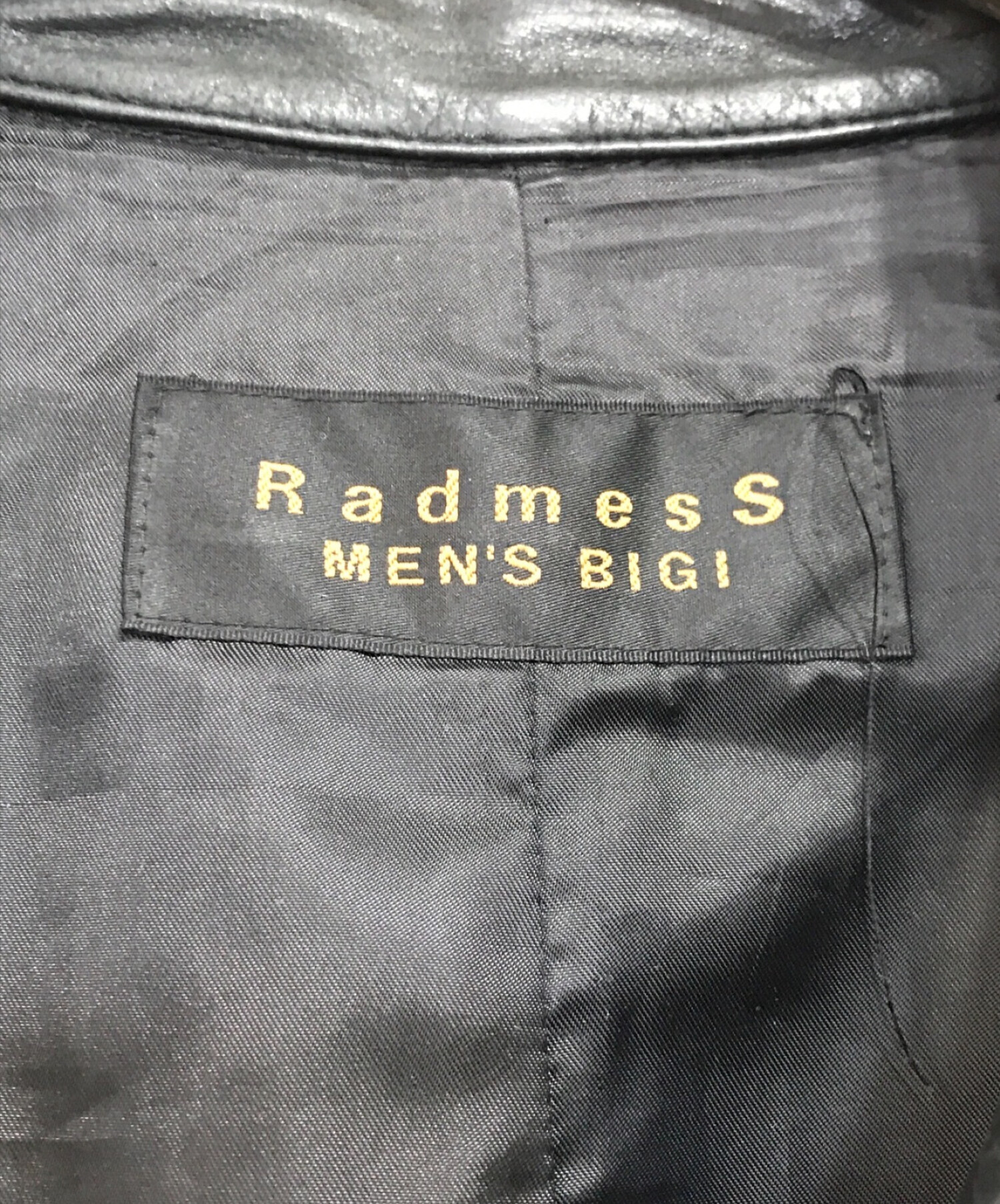 RadmesS MEN'S BIGI (ラッドメス メンズビギ) レザージャケット ブラック サイズ:SIZE L
