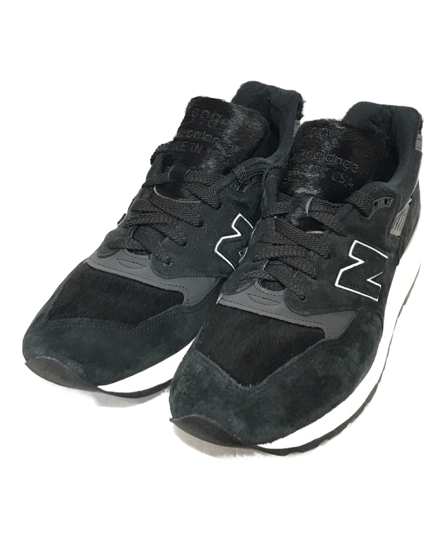 NEW BALANCE (ニューバランス) M998TCB ローカットスニーカー ブラック サイズ:28.5