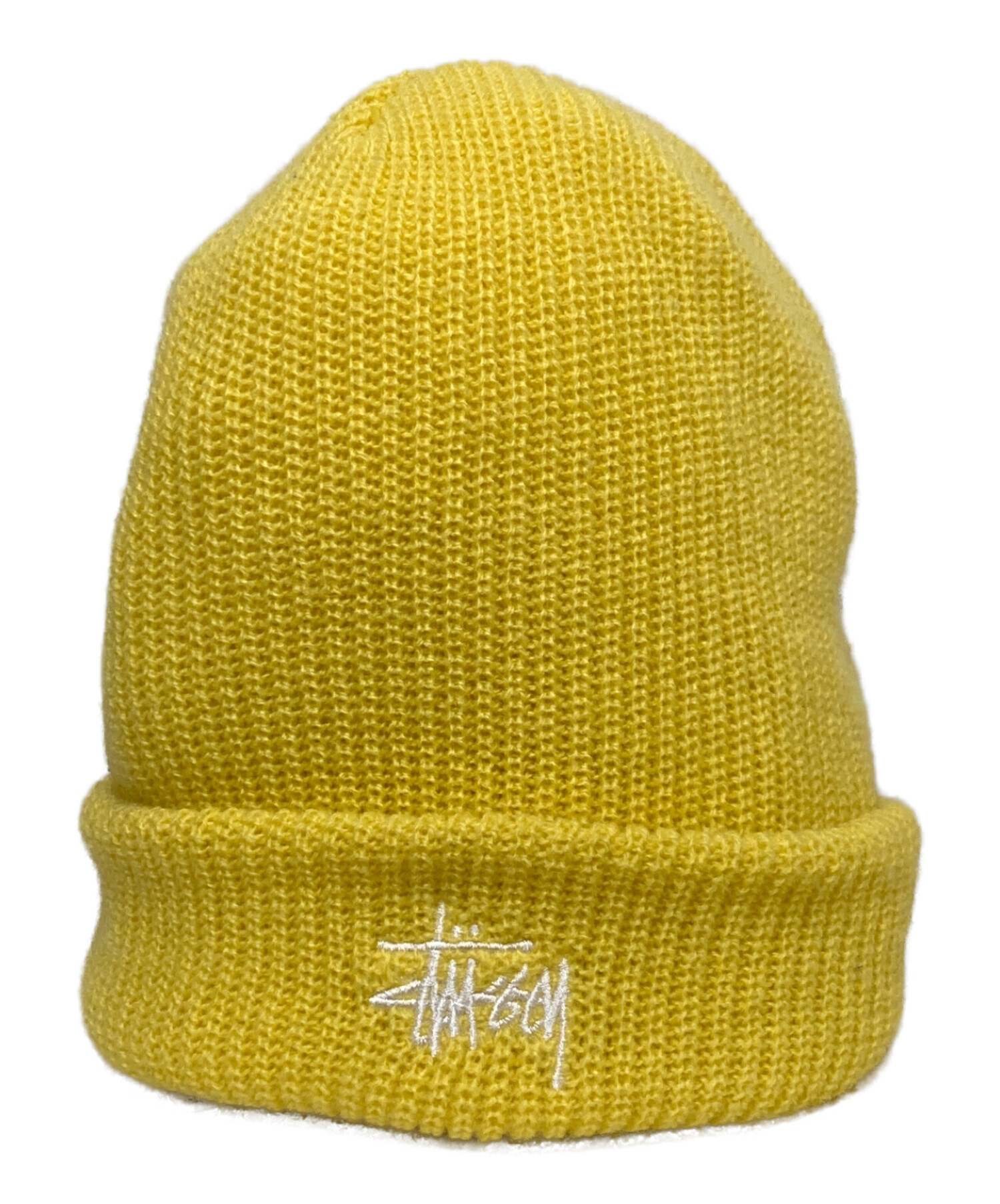 中古・古着通販】stussy (ステューシー) Basic Cuff ニット帽 イエロー