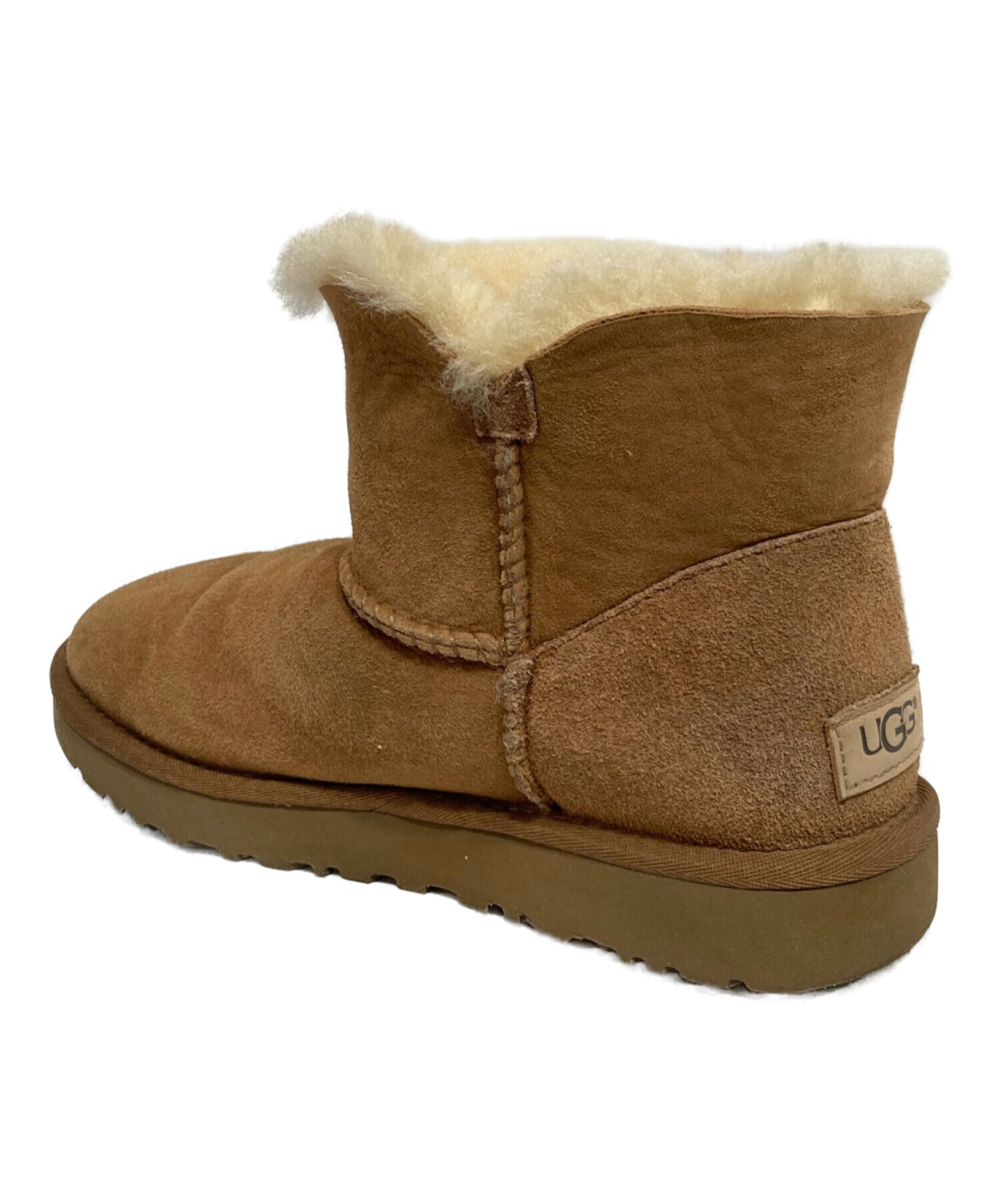 UGG (アグ) Mini Bailey Button II ムートンブーツ ブラウン サイズ:UK5