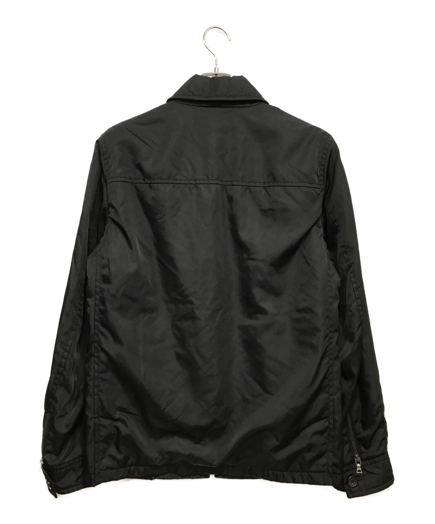ジャケット/アウタープラダ　レザージャケット/ナイロン綿入りベスト付き46(M)サイズ
