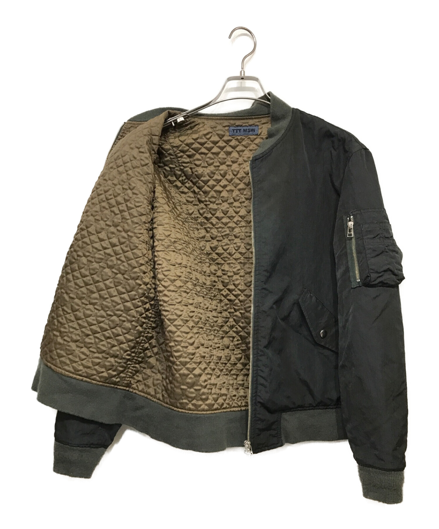 TTT MSW (ティーモダンストリートウェア) MA-1ジャケット ブラック サイズ:SIZE M