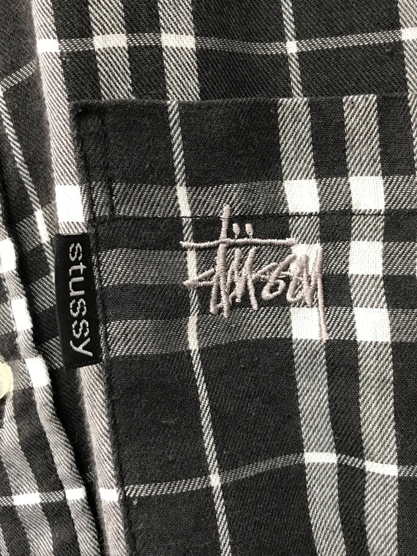 中古・古着通販】stussy (ステューシー) USA製 オールドチェックシャツ