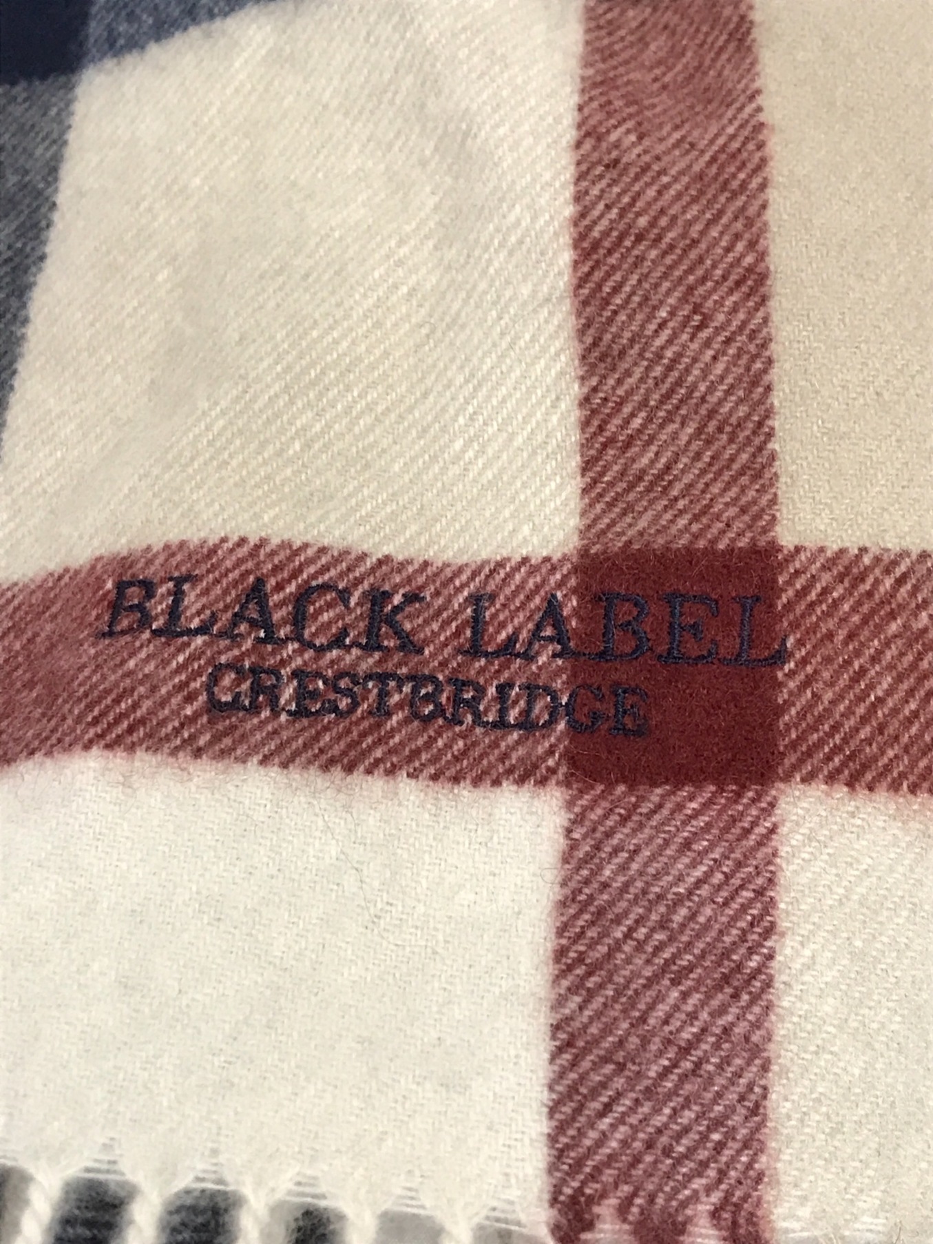 BLACK LABEL CRESTBRIDGE (ブラックレーベル クレストブリッジ) カシミヤストール ベージュ