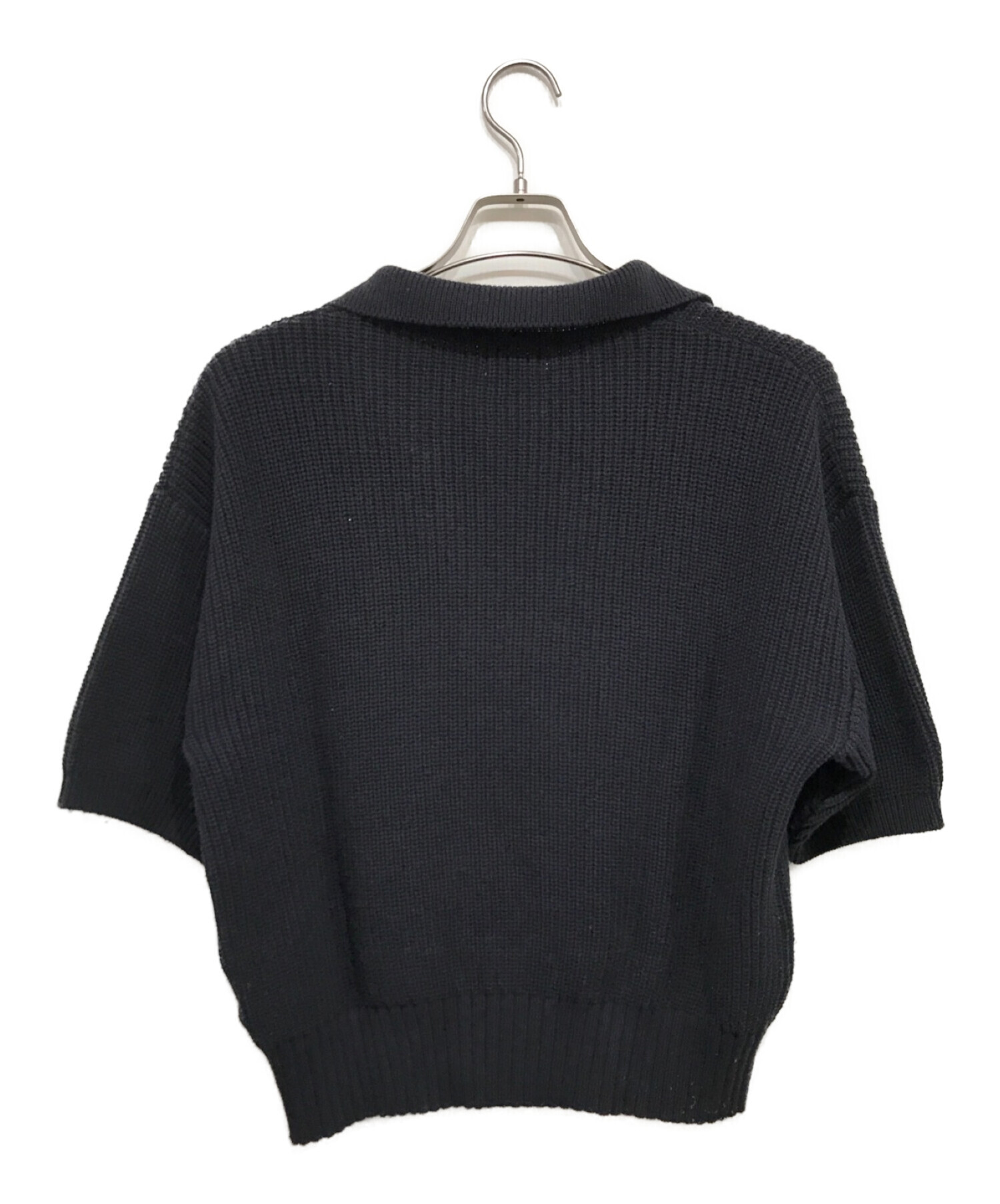 純正買蔵apartment three Cotton-Blend Knitted ポロシャツ