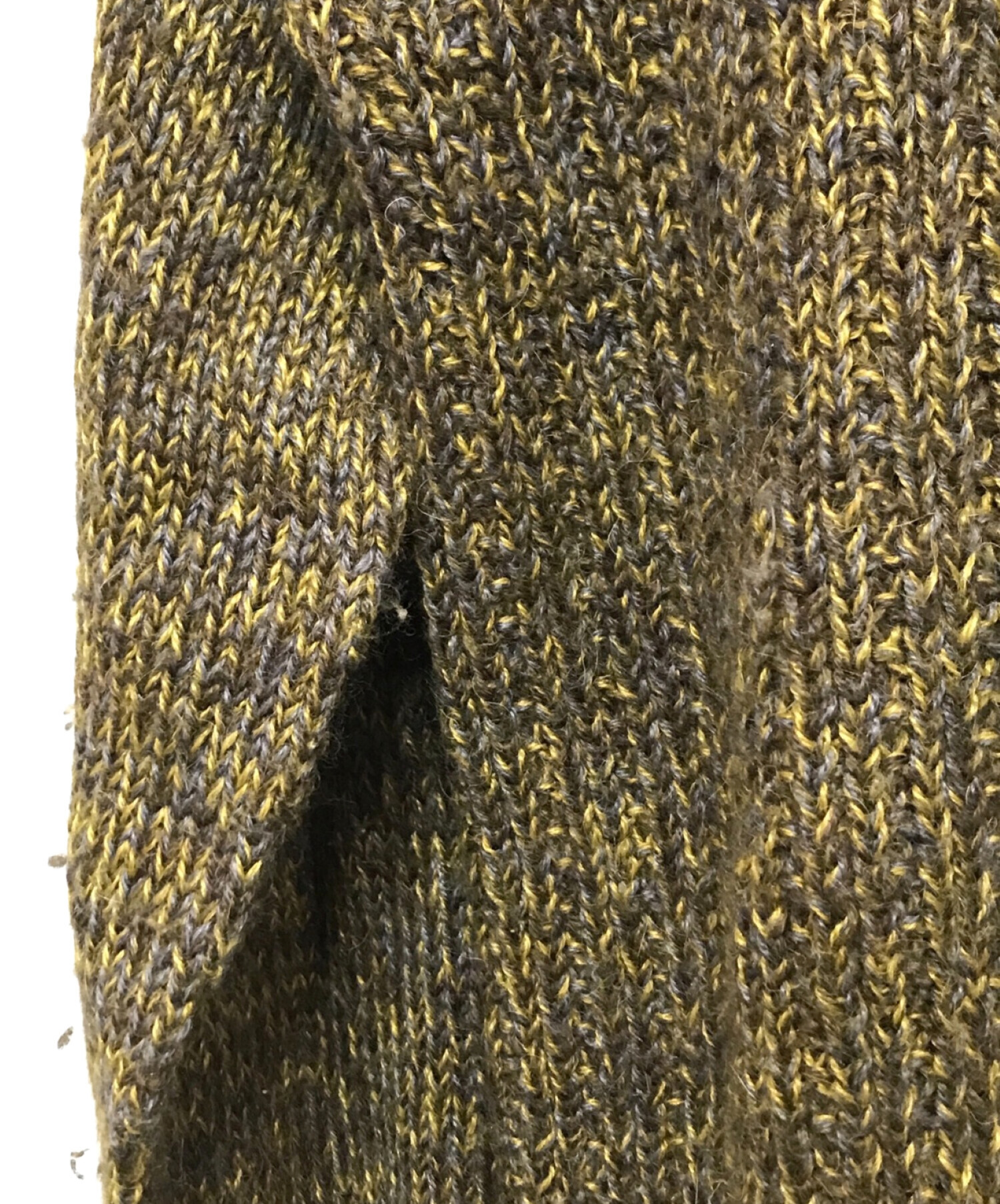 値下げ KNIT BRARY ニットブラリー ニット・セーター M 茶xエンジx