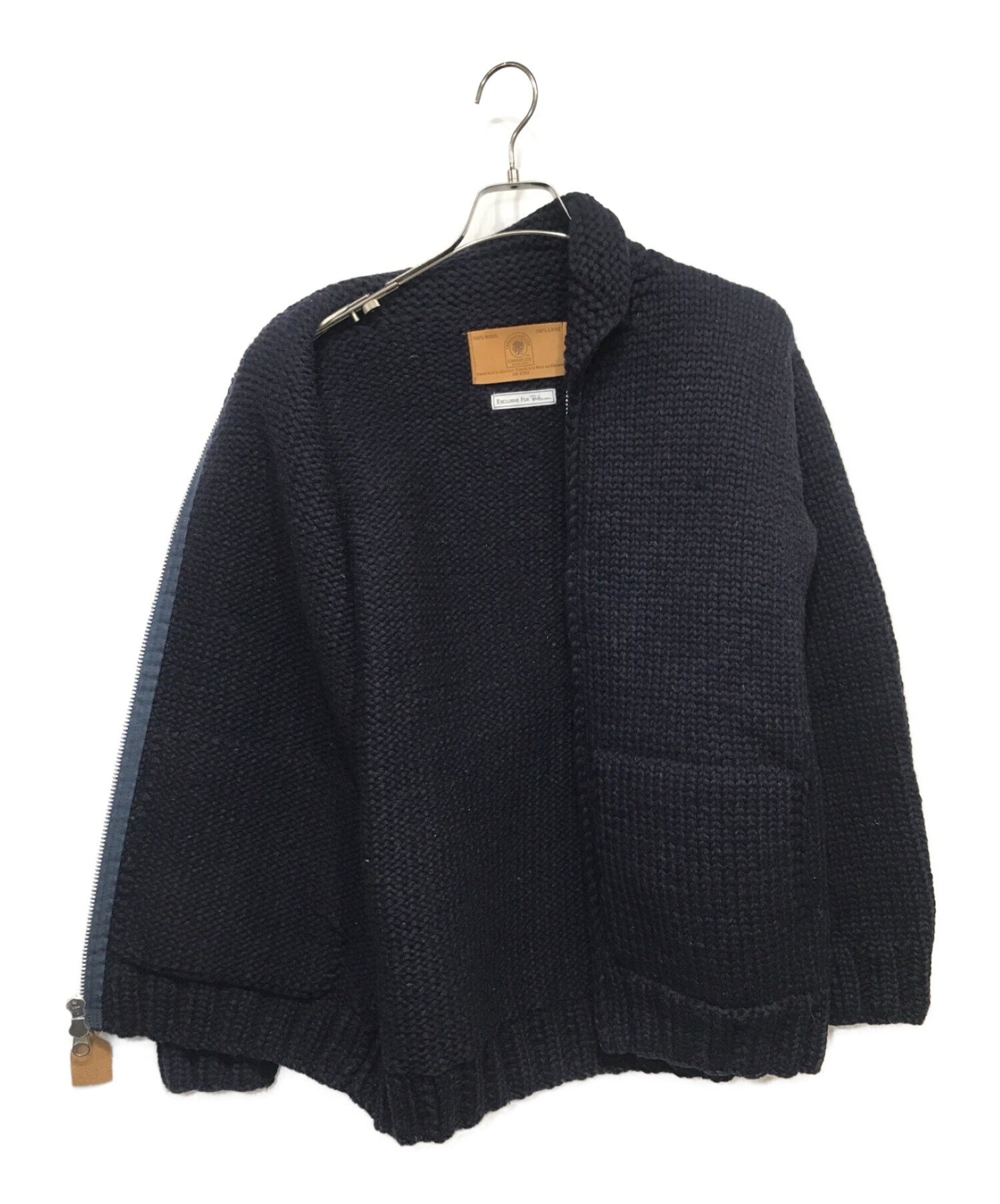 CANADIAN SWEATER (カナディアンセーター) Ron Herman (ロンハーマン) ジップニットジャケット ネイビー サイズ:42