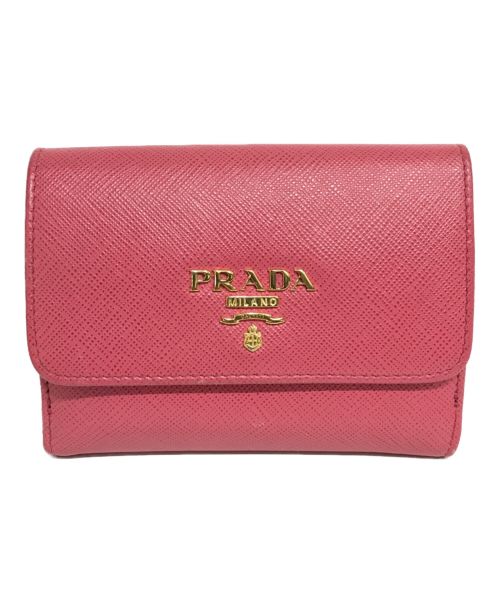 【中古・古着通販】PRADA (プラダ) Wホック二つ折り財布