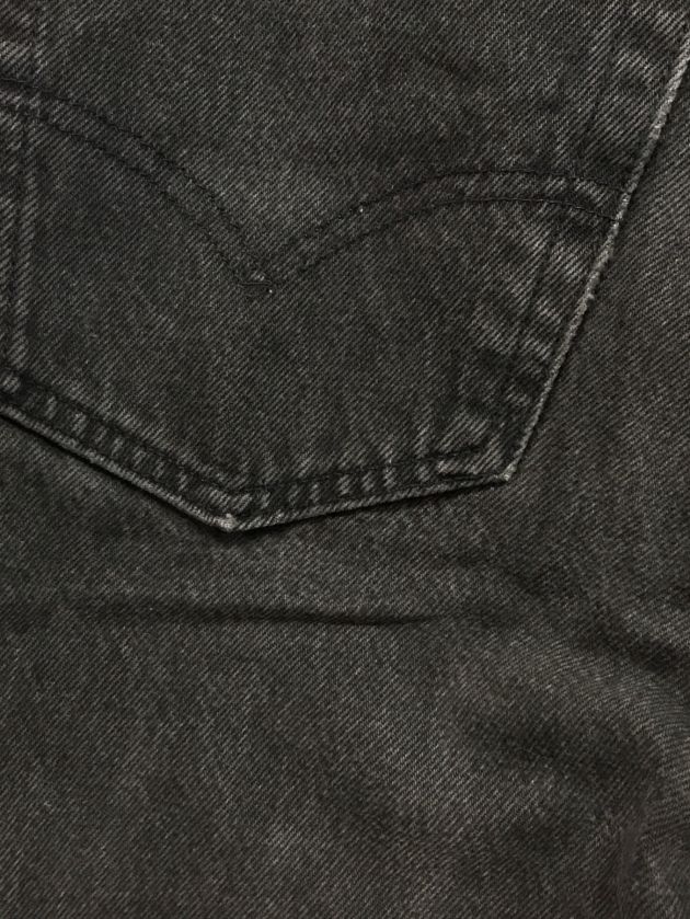 中古・古着通販】LEVI'S (リーバイス) 501後染めブラックデニムパンツ