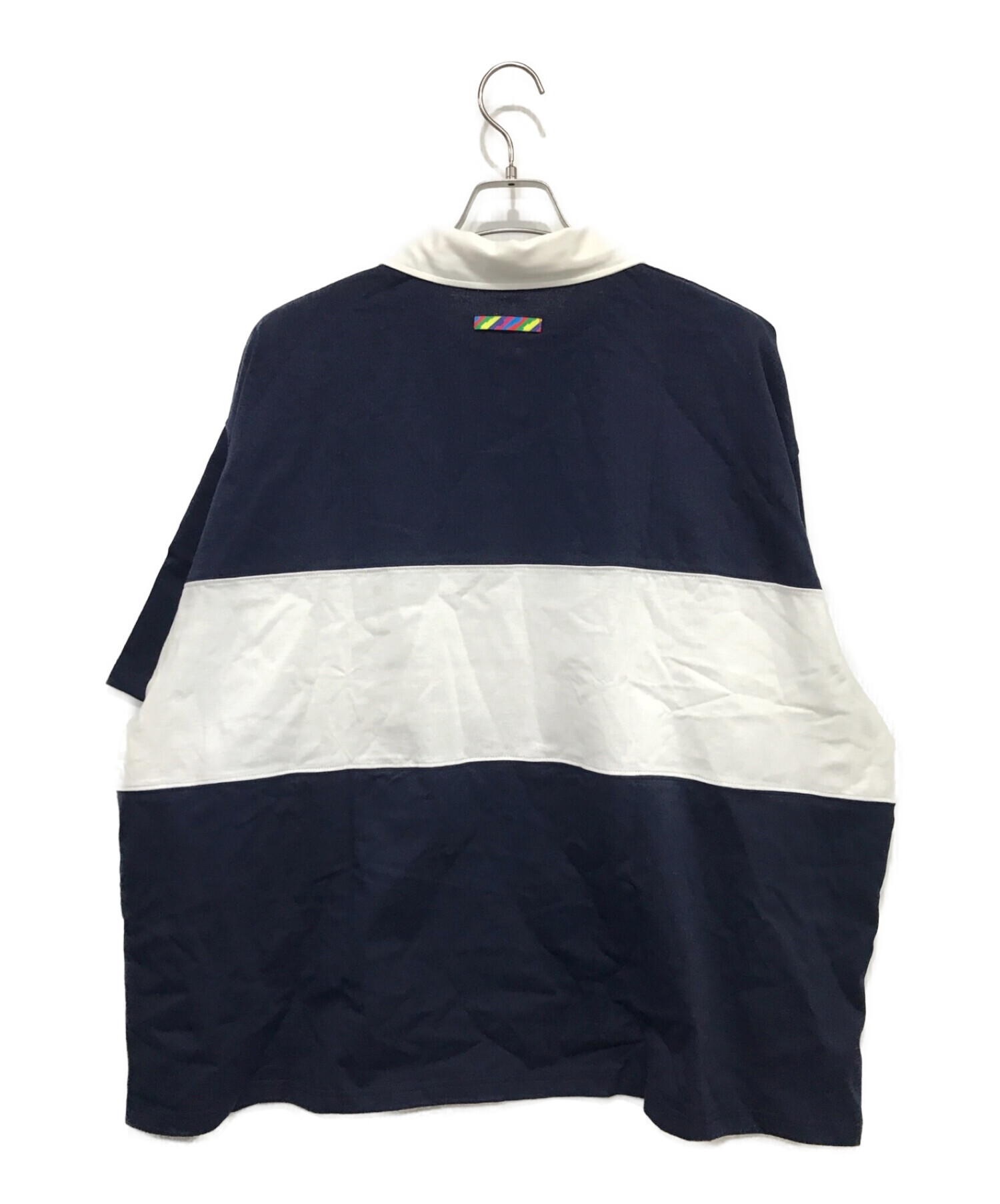 is-ness (イズネス) 1LDK (ワンエルディーケー) annex RUGBY SHIRT ネイビー サイズ:F