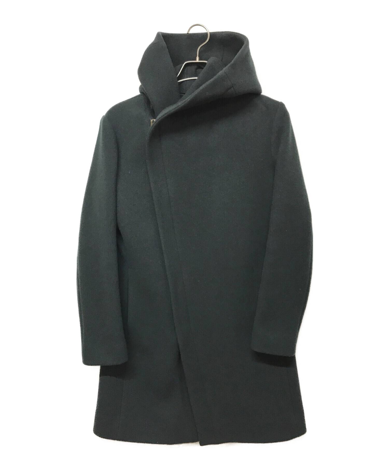 Junhashimoto (ジュンハシモト) WRAP COAT フーデッドコート グリーン サイズ:2