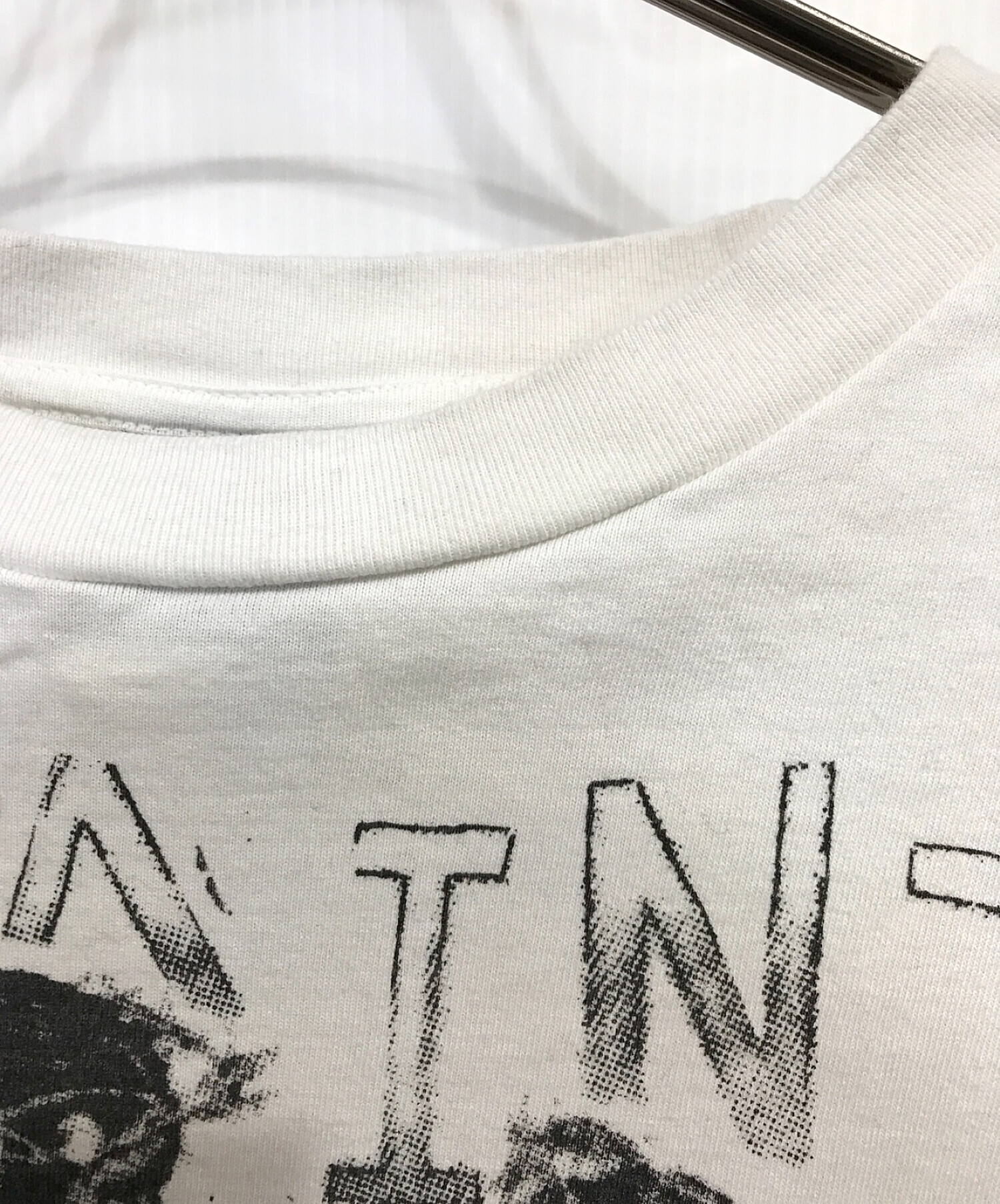 SAINT MICHAEL (セントマイケル) SM × DENIMTEARS LS TEE / WHITE ロングスリーブカットソー ホワイト  サイズ:L