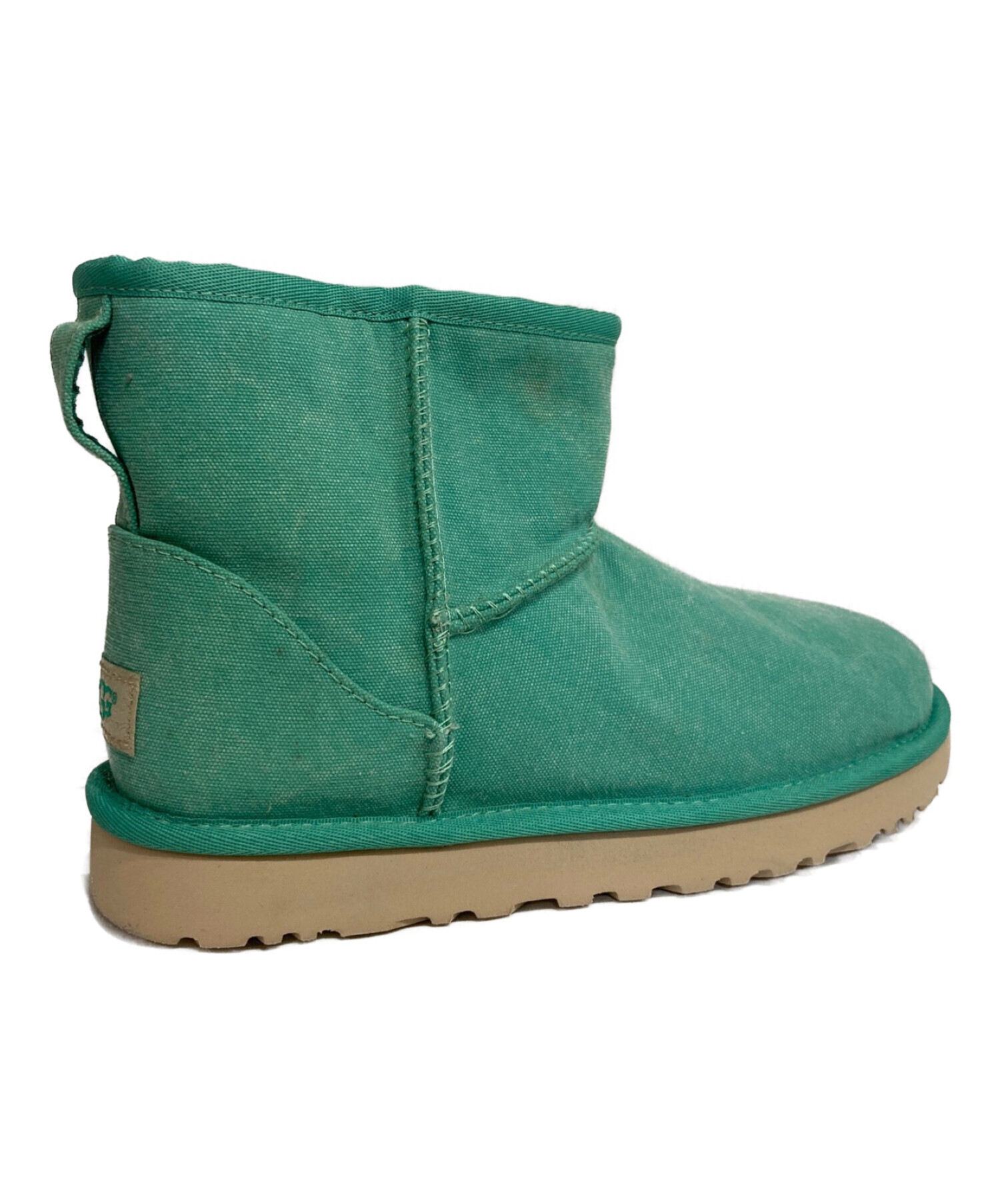 中古・古着通販】UGG (アグ) ムートンハーフブーツ グリーン サイズ:UK