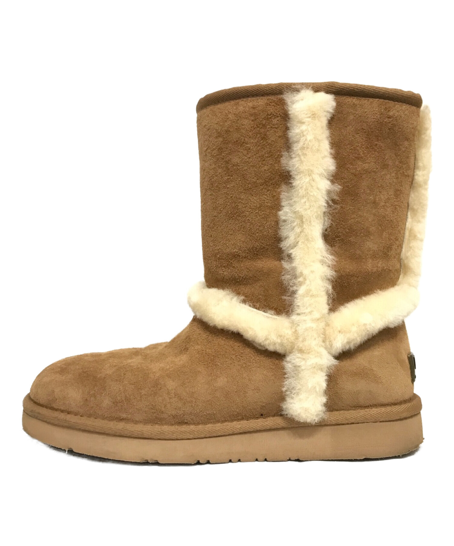 UGG (アグ) W CARTER ムートンブーツ ブラウン サイズ:24