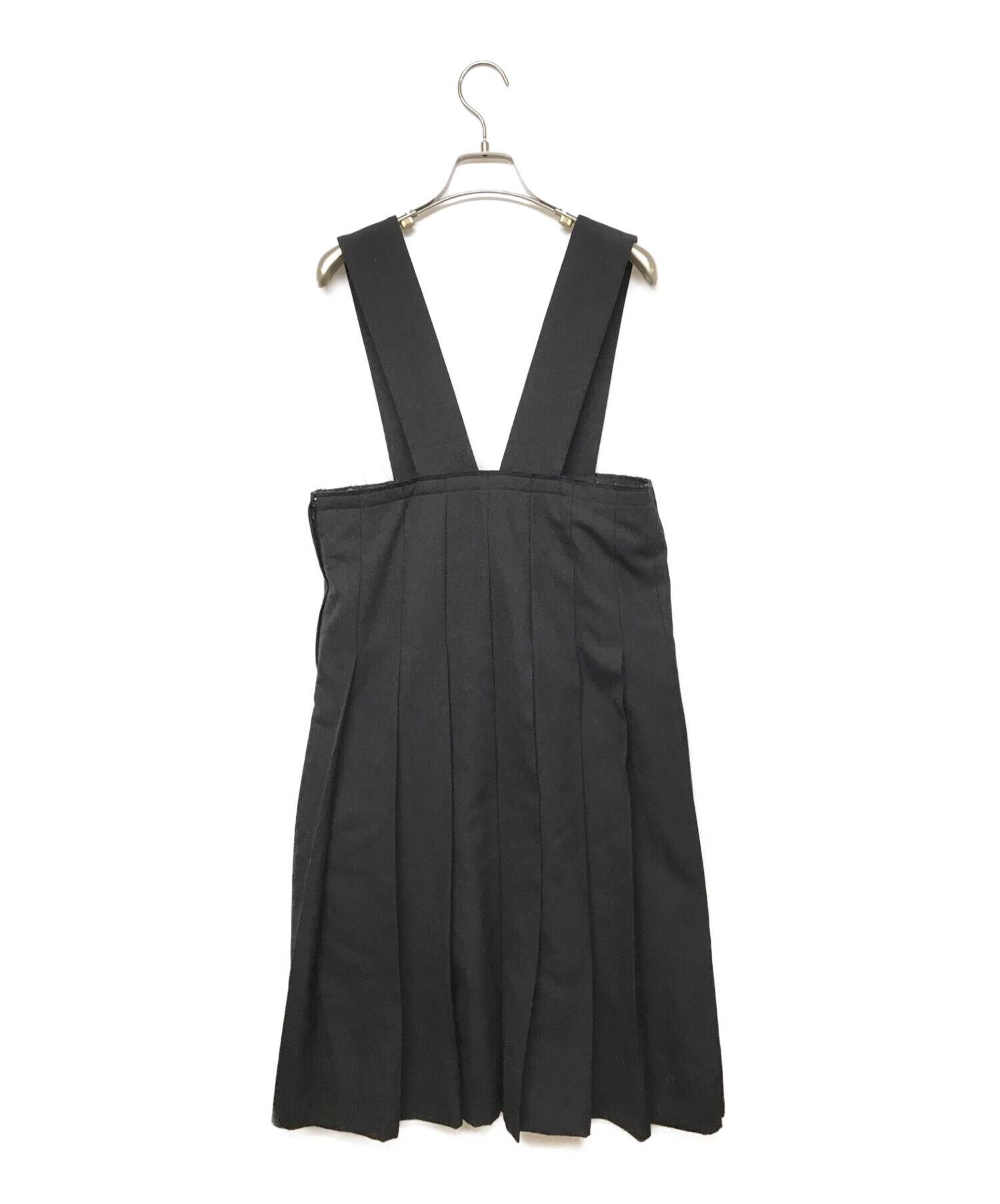 COMME des GARCONS (コムデギャルソン) プリーツジャンパースカート ブラック サイズ:XS