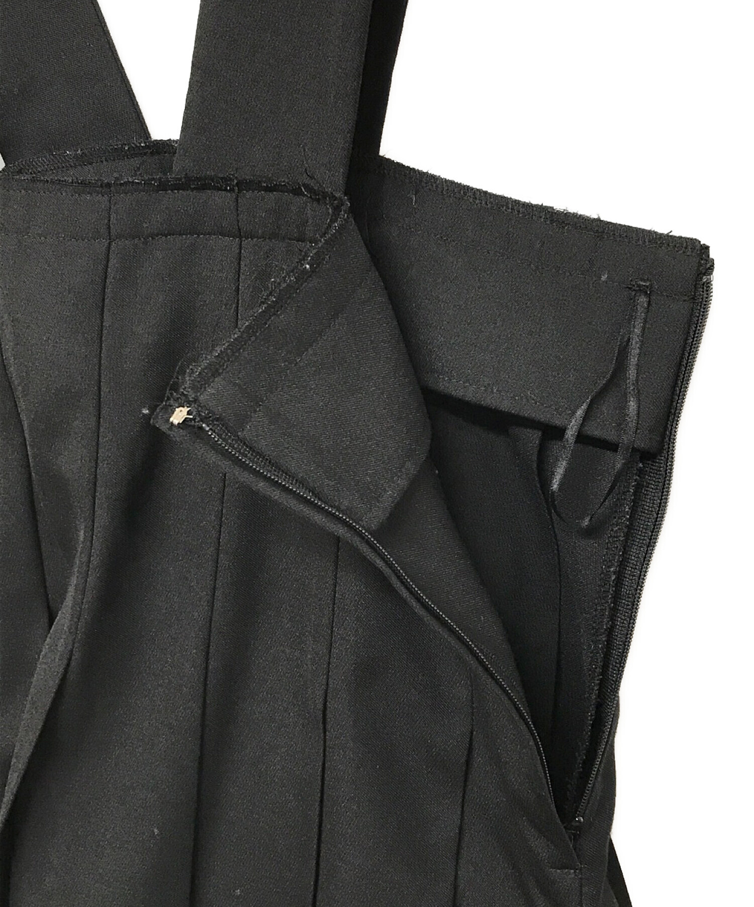COMME des GARCONS (コムデギャルソン) プリーツジャンパースカート ブラック サイズ:XS