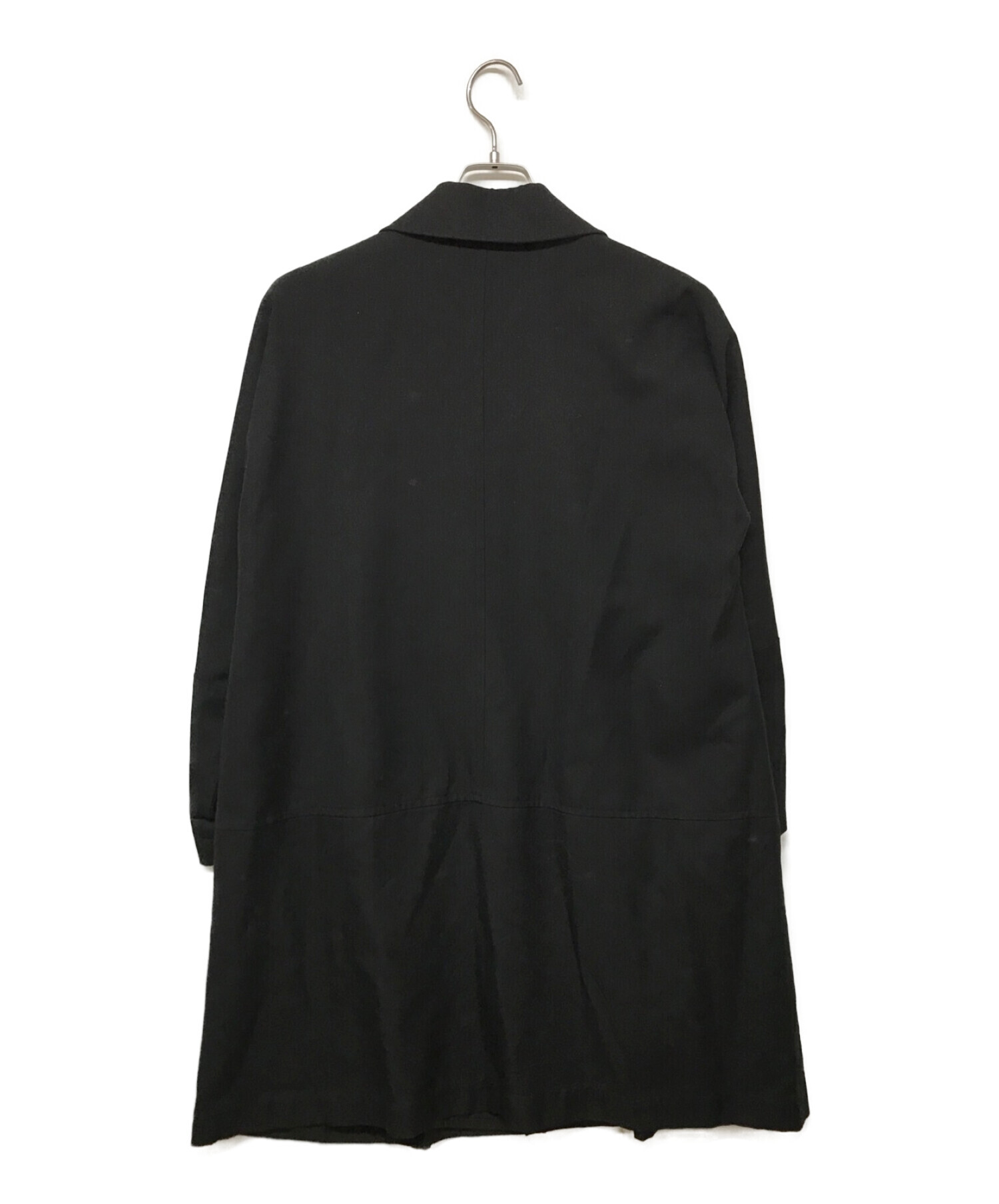 tricot COMME des GARCONS (トリココムデギャルソン) 丸襟ステンカラーコート ブラック サイズ:S